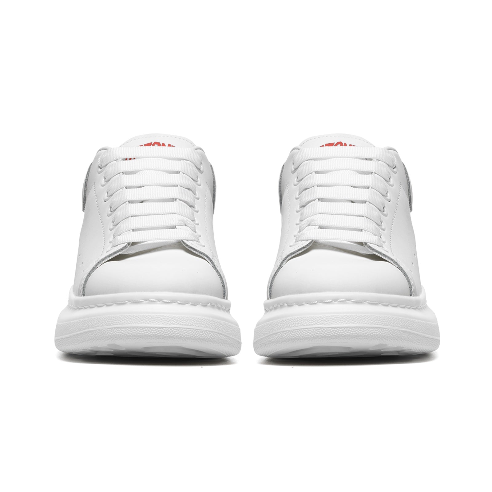 FZ Unisex Non Slip Lace Up Faux Leather Sneakers