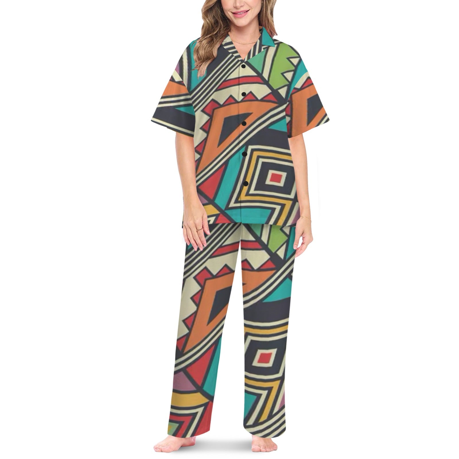 FZ Women's African Print Nightwear