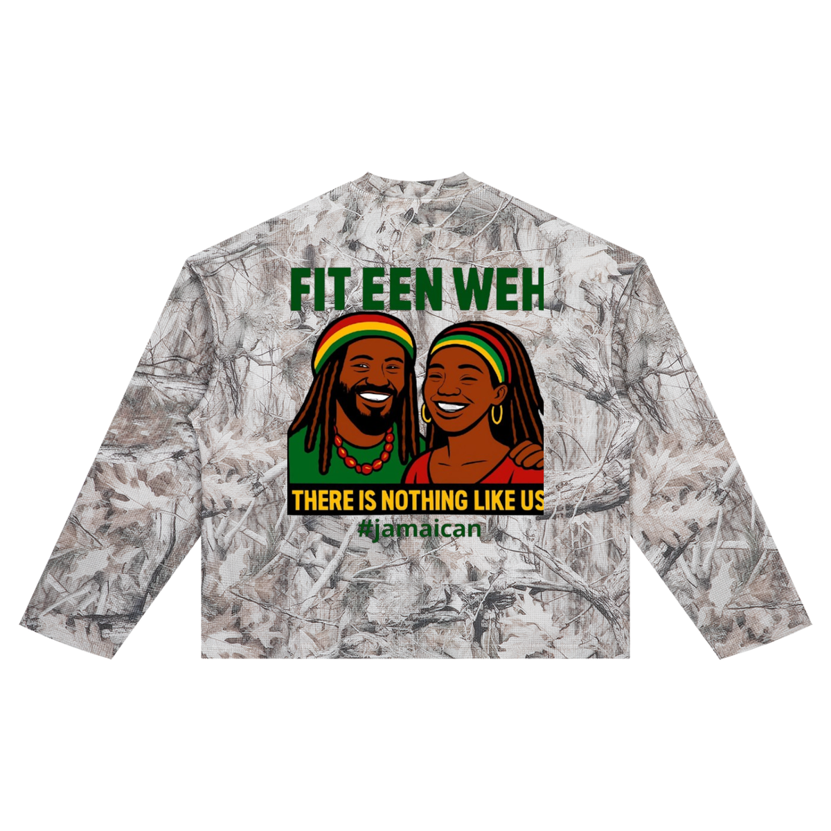 FZ Unisex Tree Camo Long Sleeve Waffle Tee