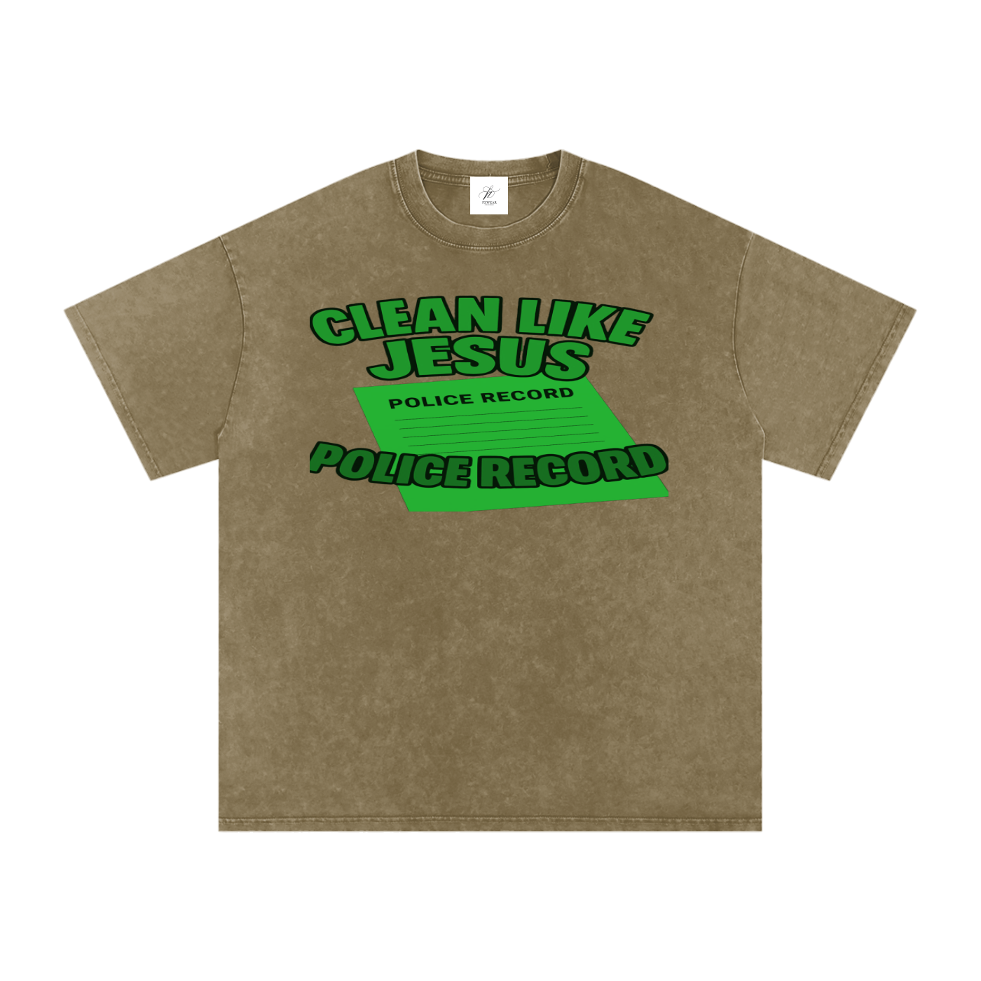 FZ Unisex Acid Wash Oversize Tee