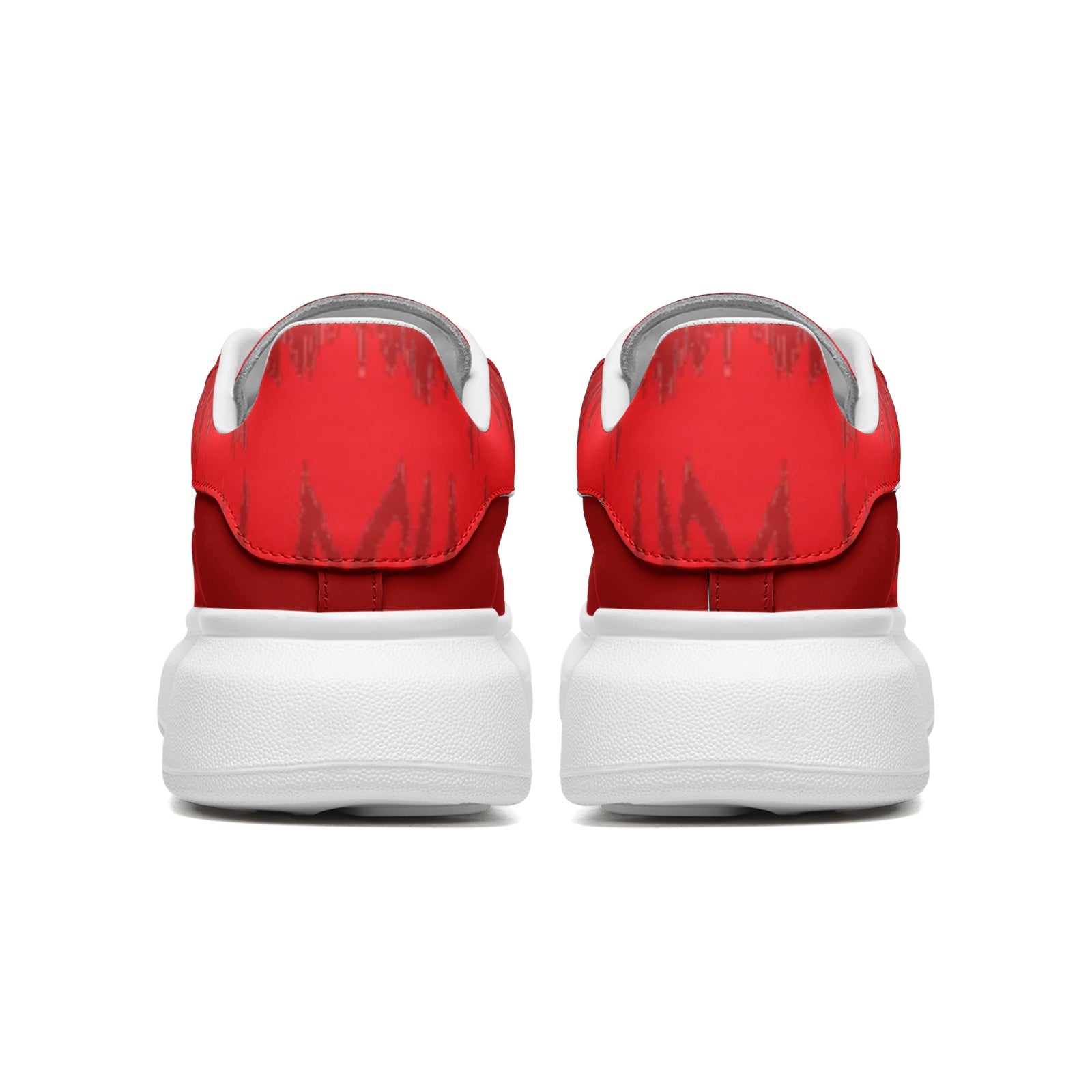 FZ Unisex Non Slip Lace Up Faux Leather Sneakers