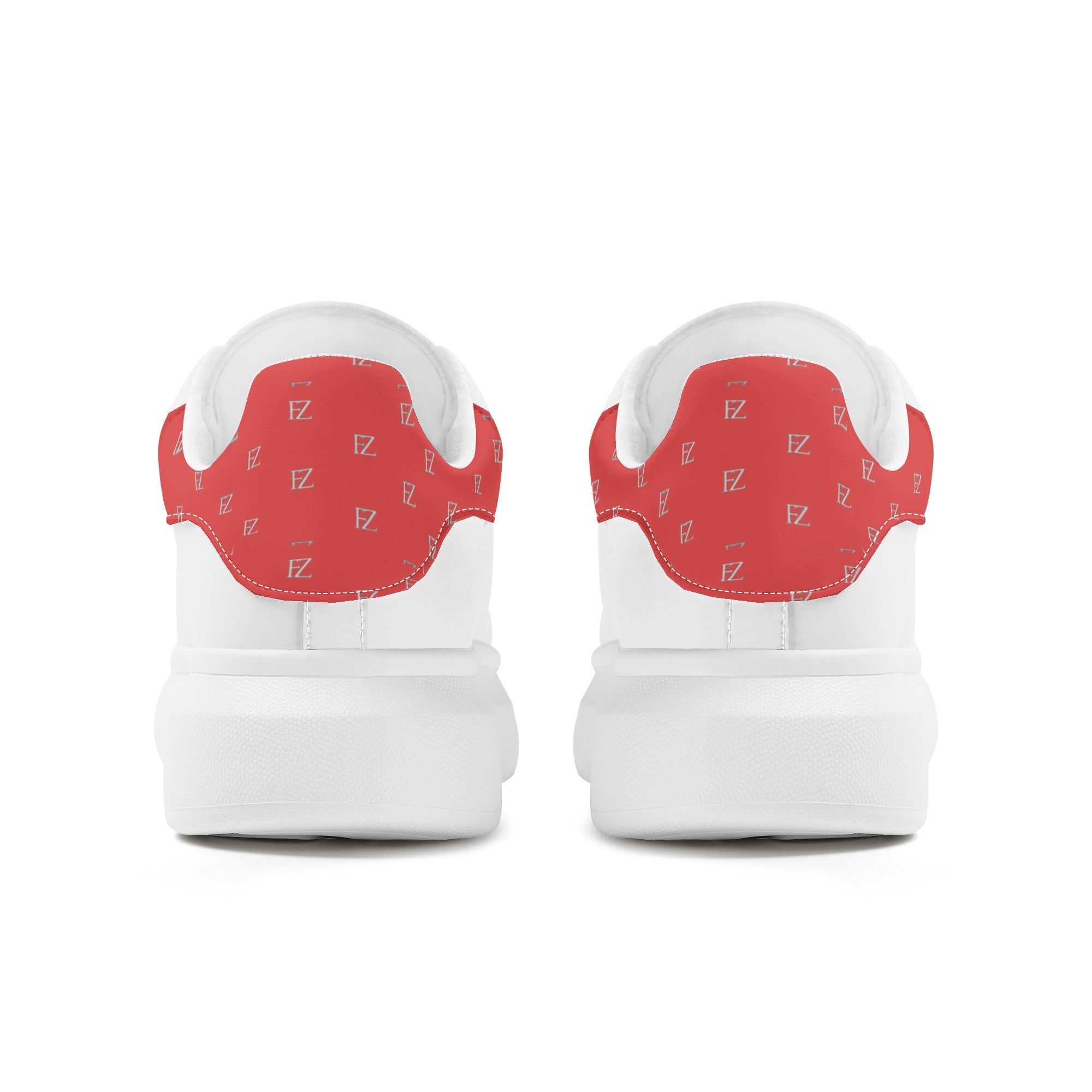 FZ Women's White Tongue Low Top Chunky Shoes - FZwear