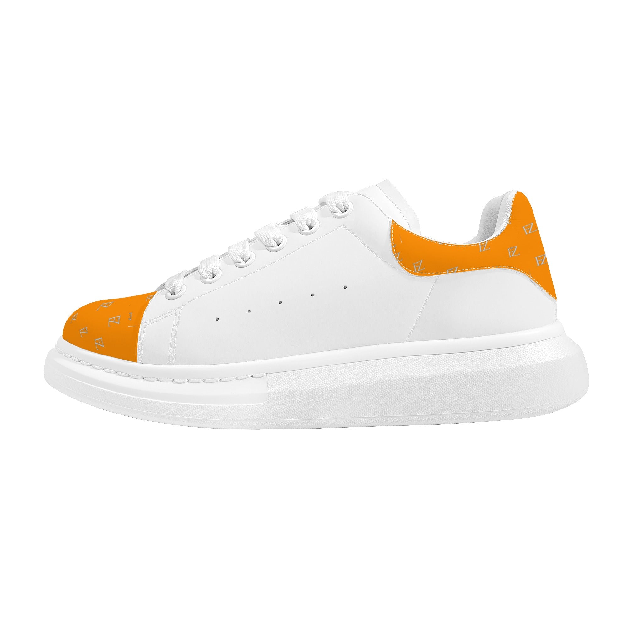 FZ Women's White Tongue Low Top Chunky Shoes - FZwear