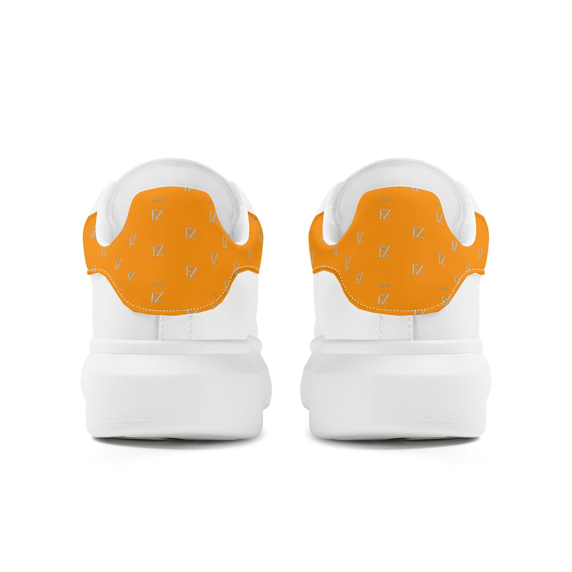 FZ Women's White Tongue Low Top Chunky Shoes - FZwear