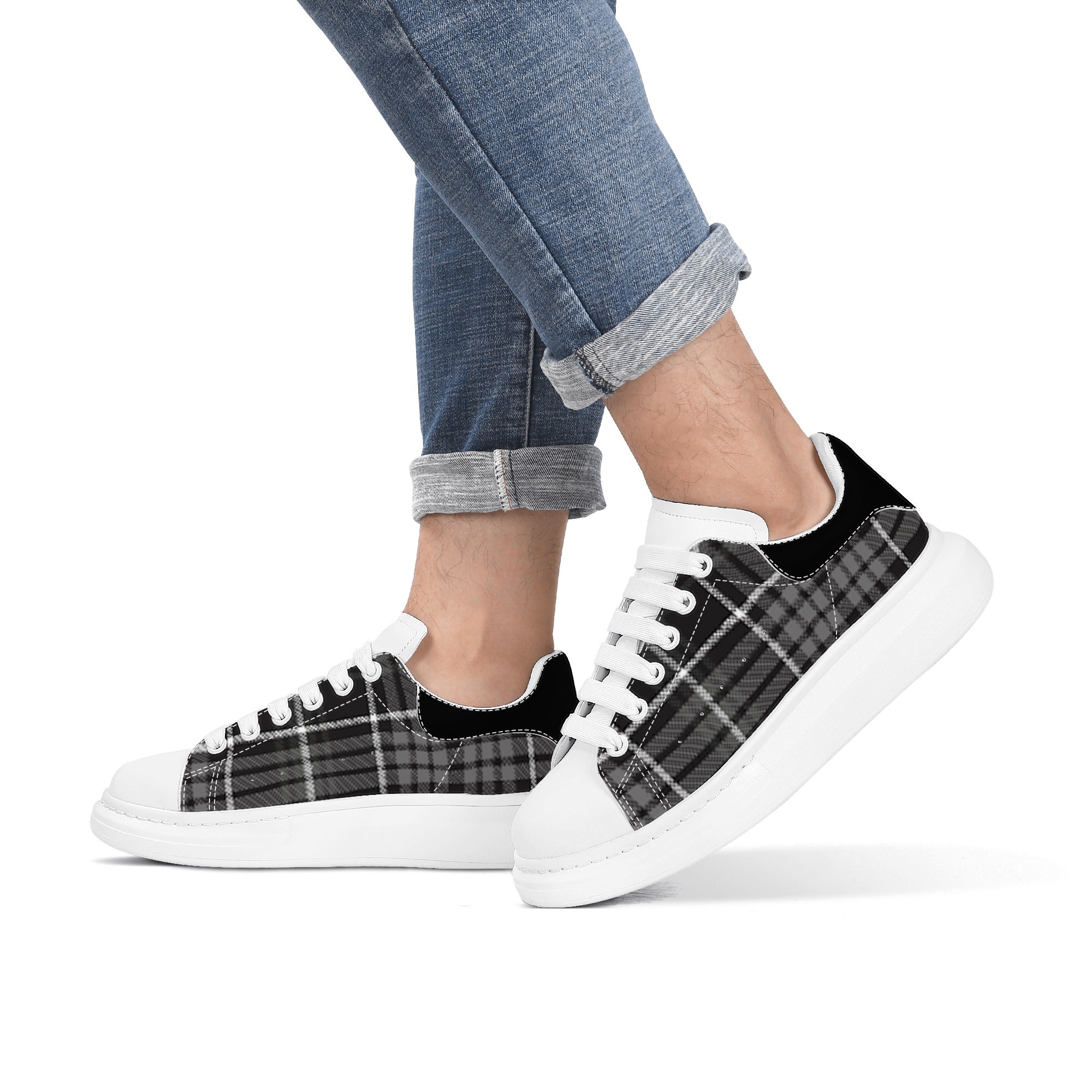 FZ Men's White Tongue Chunky Shoes - FZwear