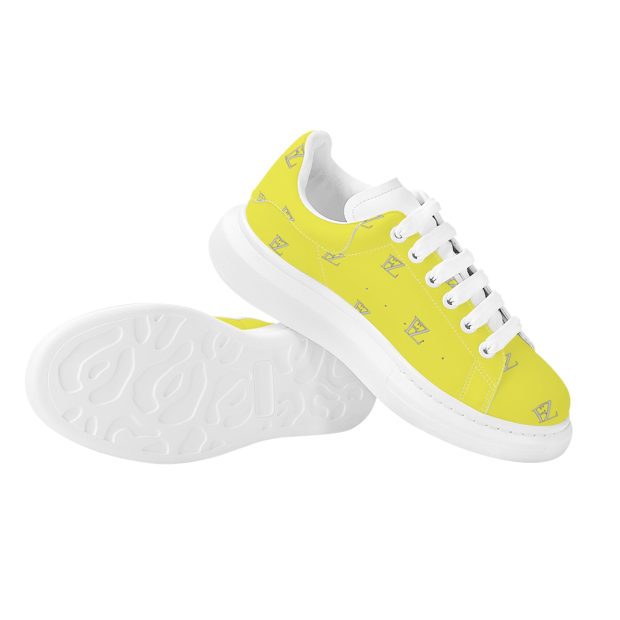 FZ Men's White Tongue Chunky Shoes - FZwear