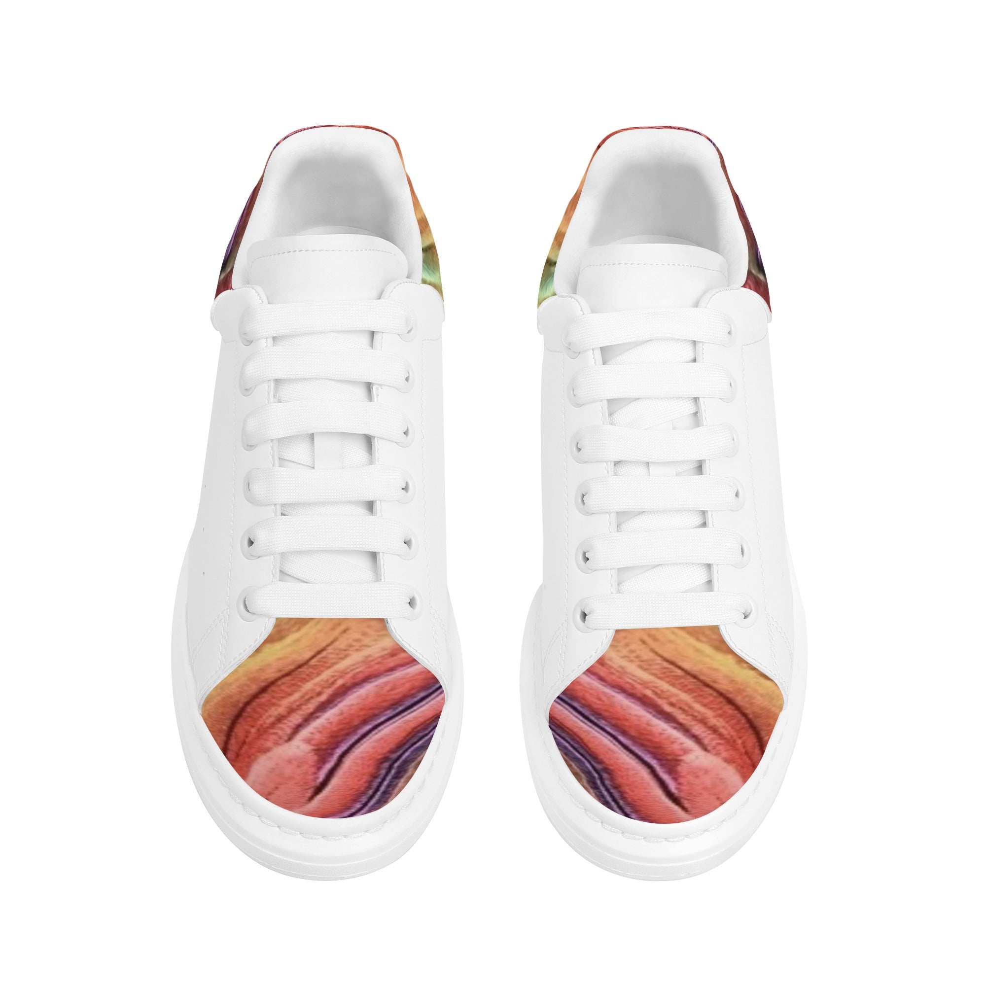 FZ Men's White Tongue Chunky Shoes - FZwear