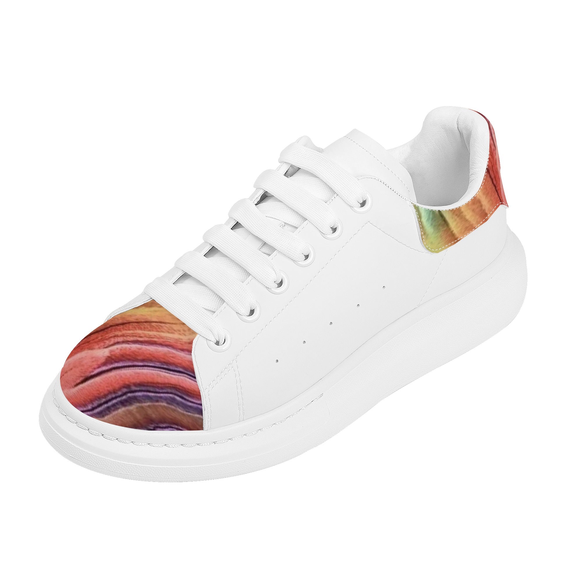 FZ Men's White Tongue Chunky Shoes - FZwear