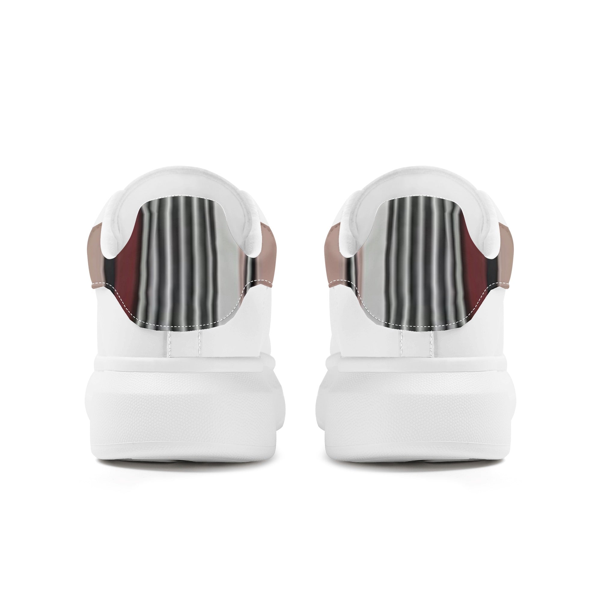 FZ Women's White Tongue Low Top Chunky Shoes - FZwear