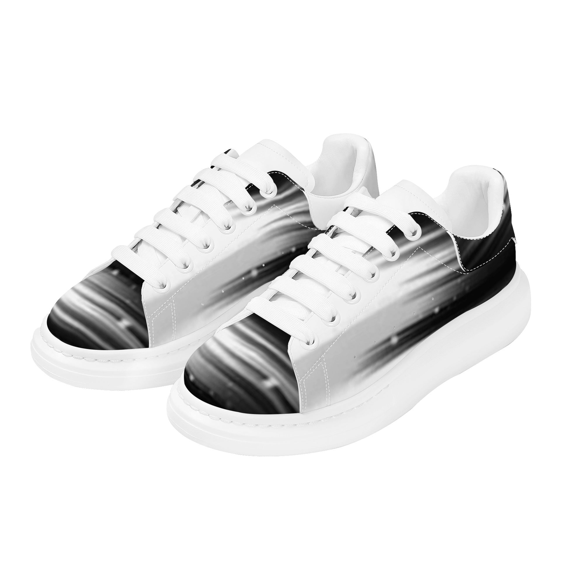 FZ Men's White Tongue Chunky Shoes - FZwear