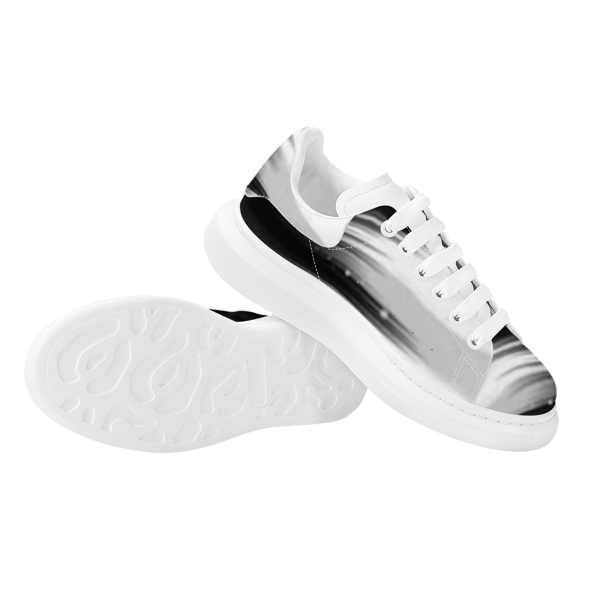 FZ Men's White Tongue Chunky Shoes - FZwear