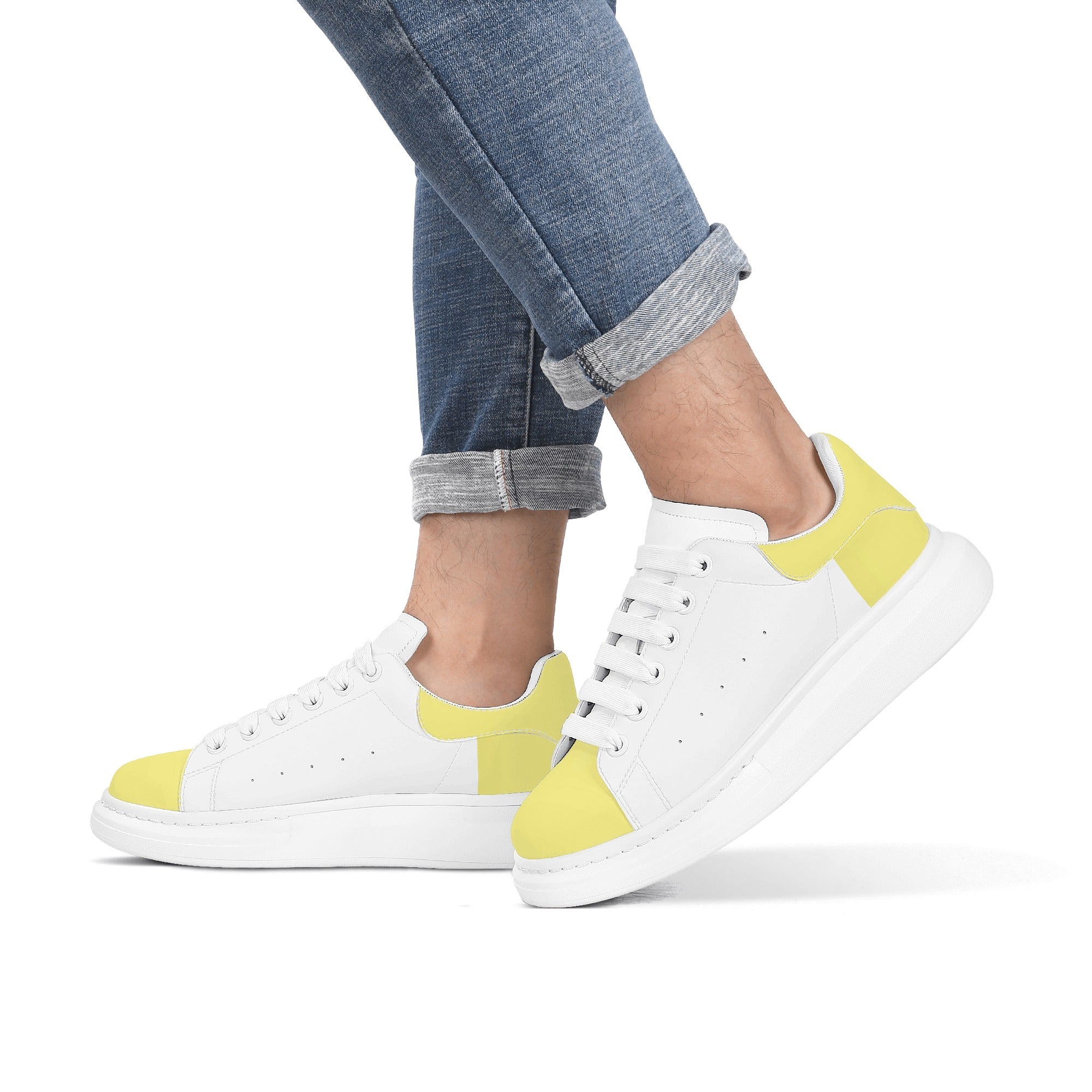 FZ Mens White Tongue Chunky Shoes - FZwear