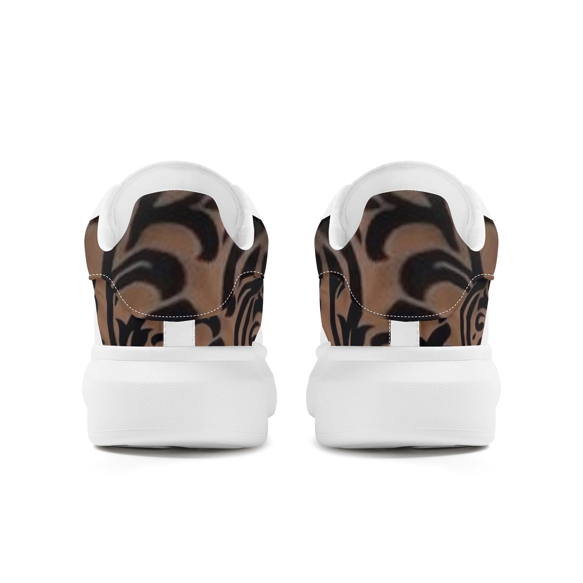 FZ Women's White Tongue Low Top Chunky Shoes - FZwear