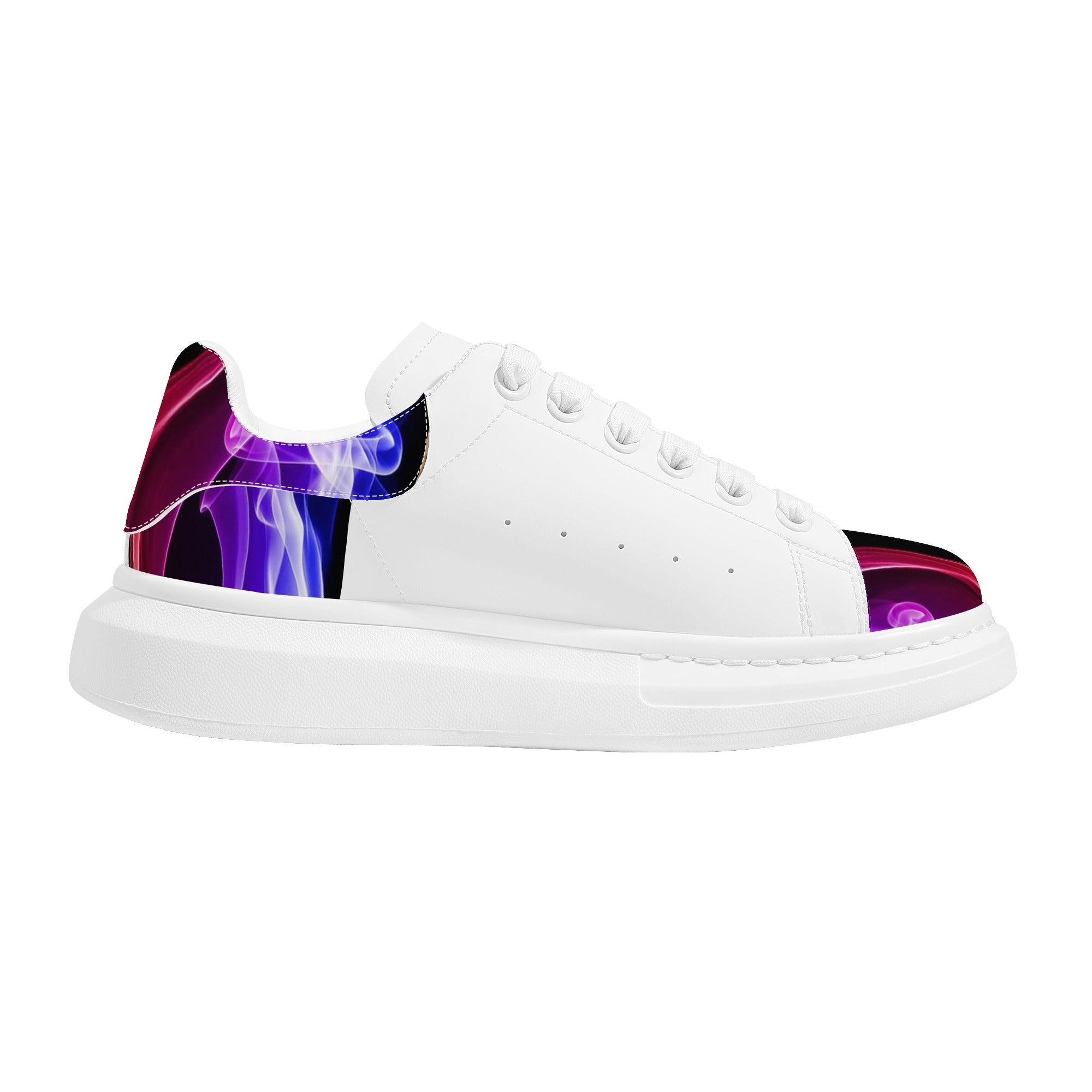 FZ Women's White Tongue Low Top Chunky Shoes - FZwear