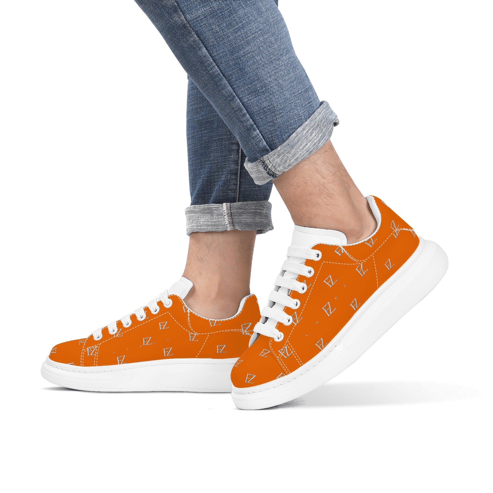 FZ Mens White Tongue Chunky Shoes - FZwear