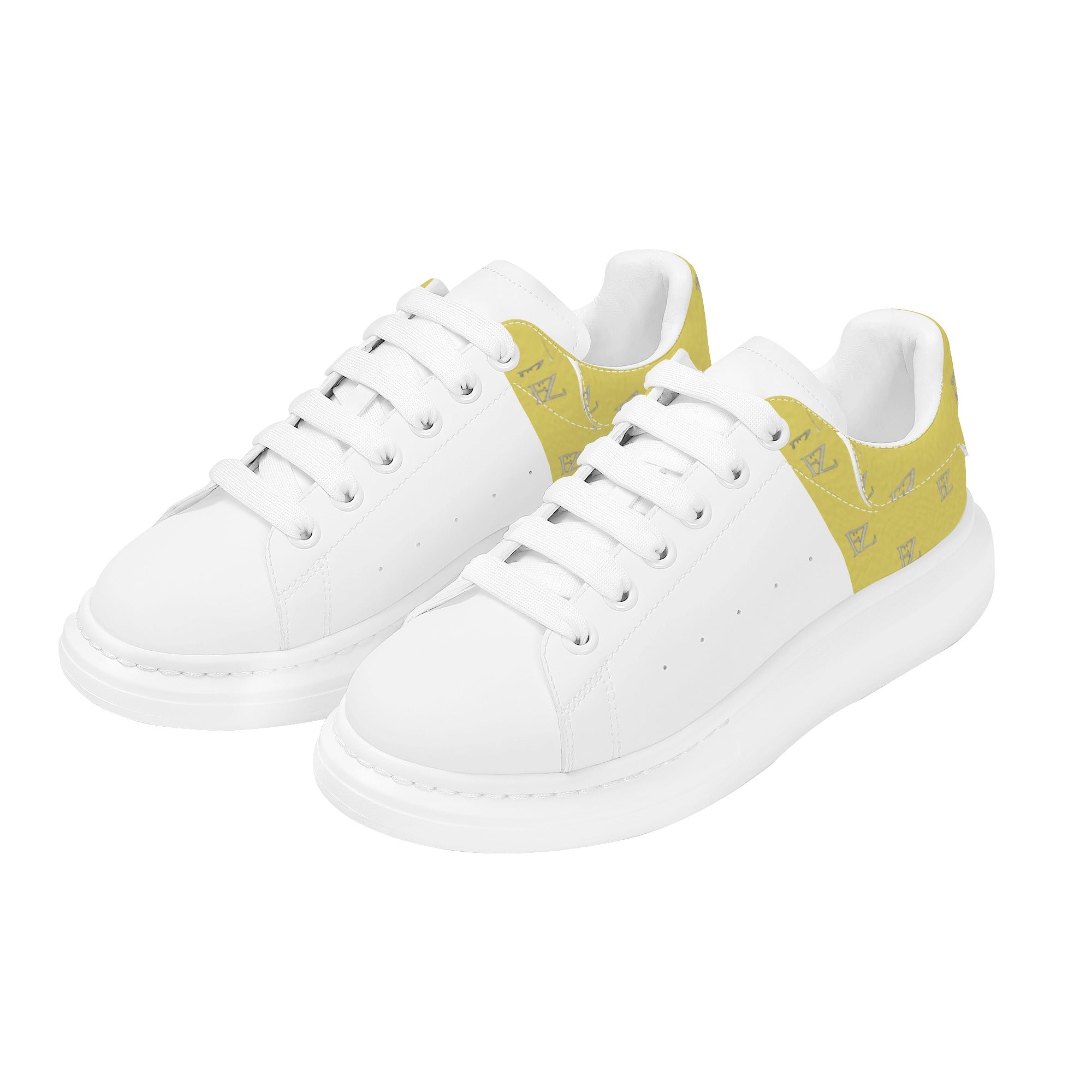 FZ Mens White Tongue Chunky Shoes - FZwear