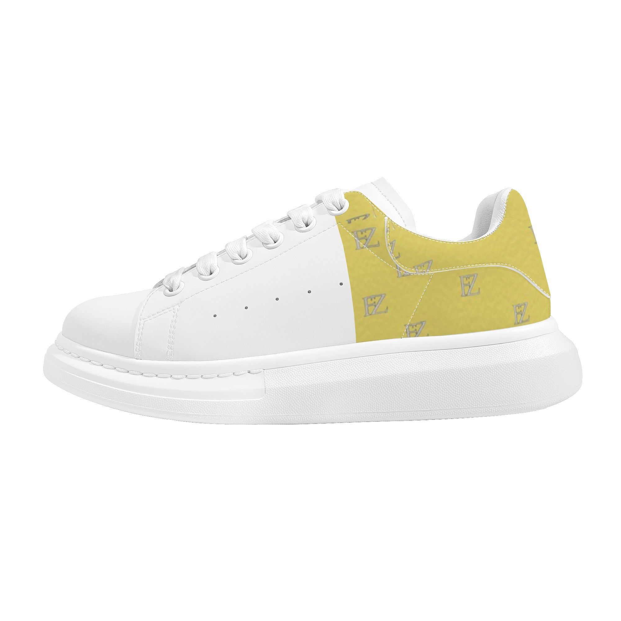 FZ Mens White Tongue Chunky Shoes - FZwear