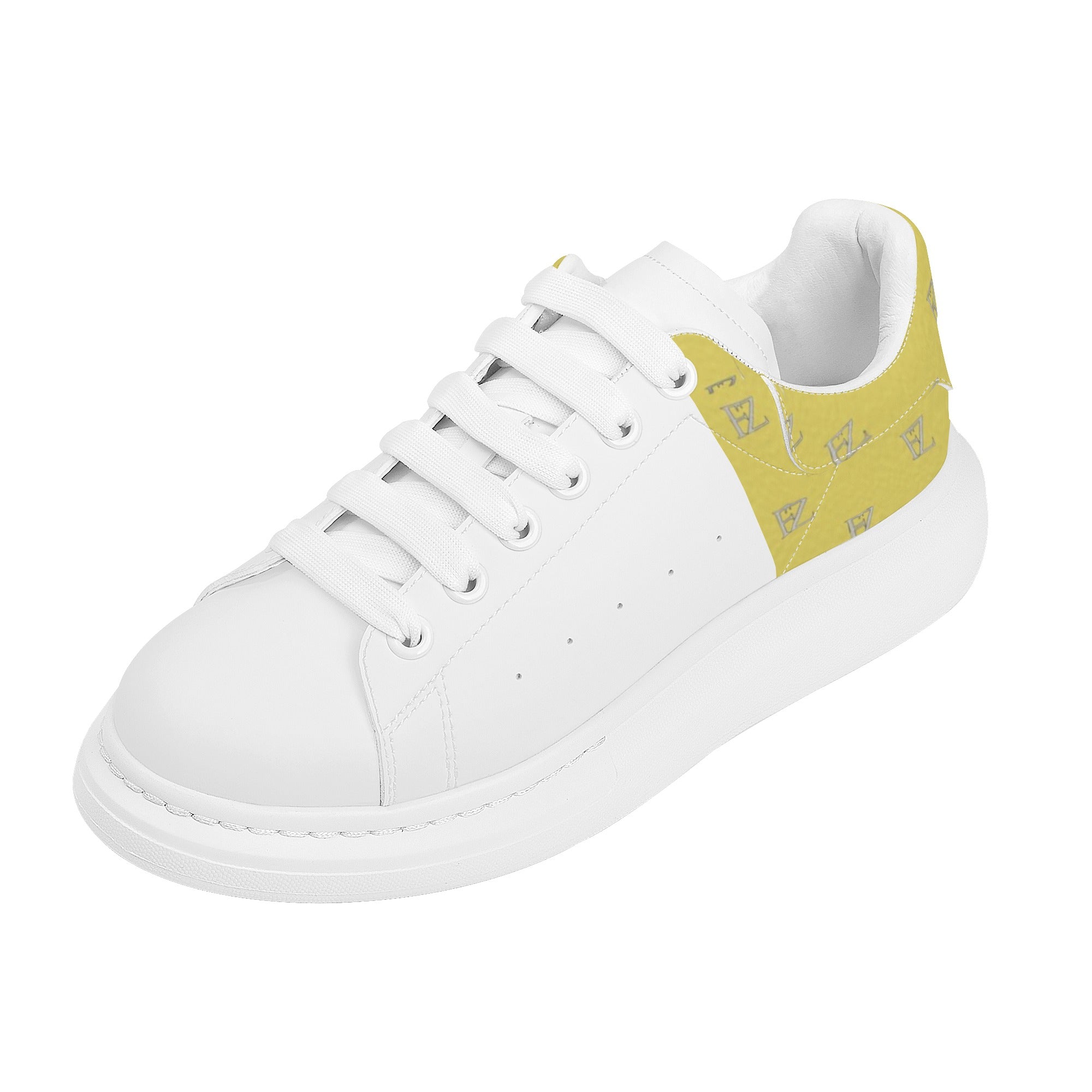 FZ Mens White Tongue Chunky Shoes - FZwear