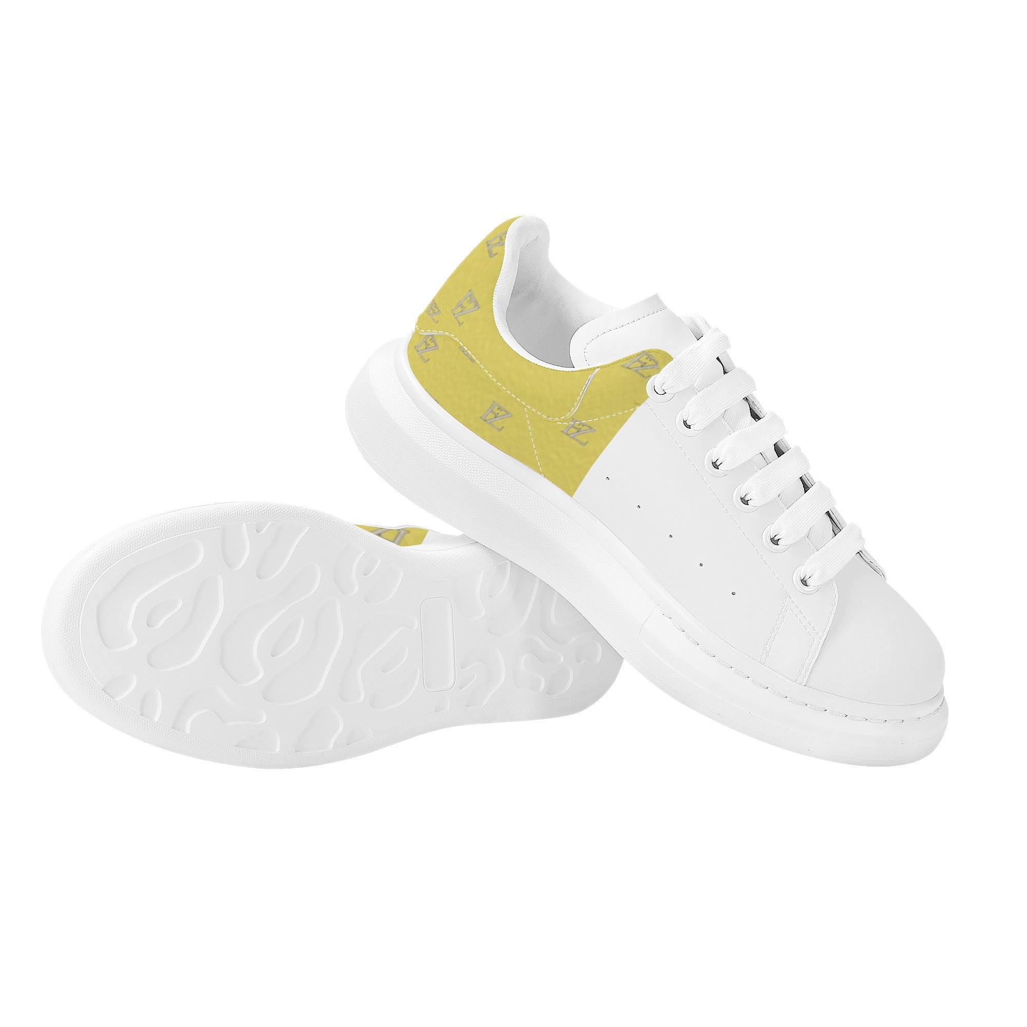 FZ Mens White Tongue Chunky Shoes - FZwear