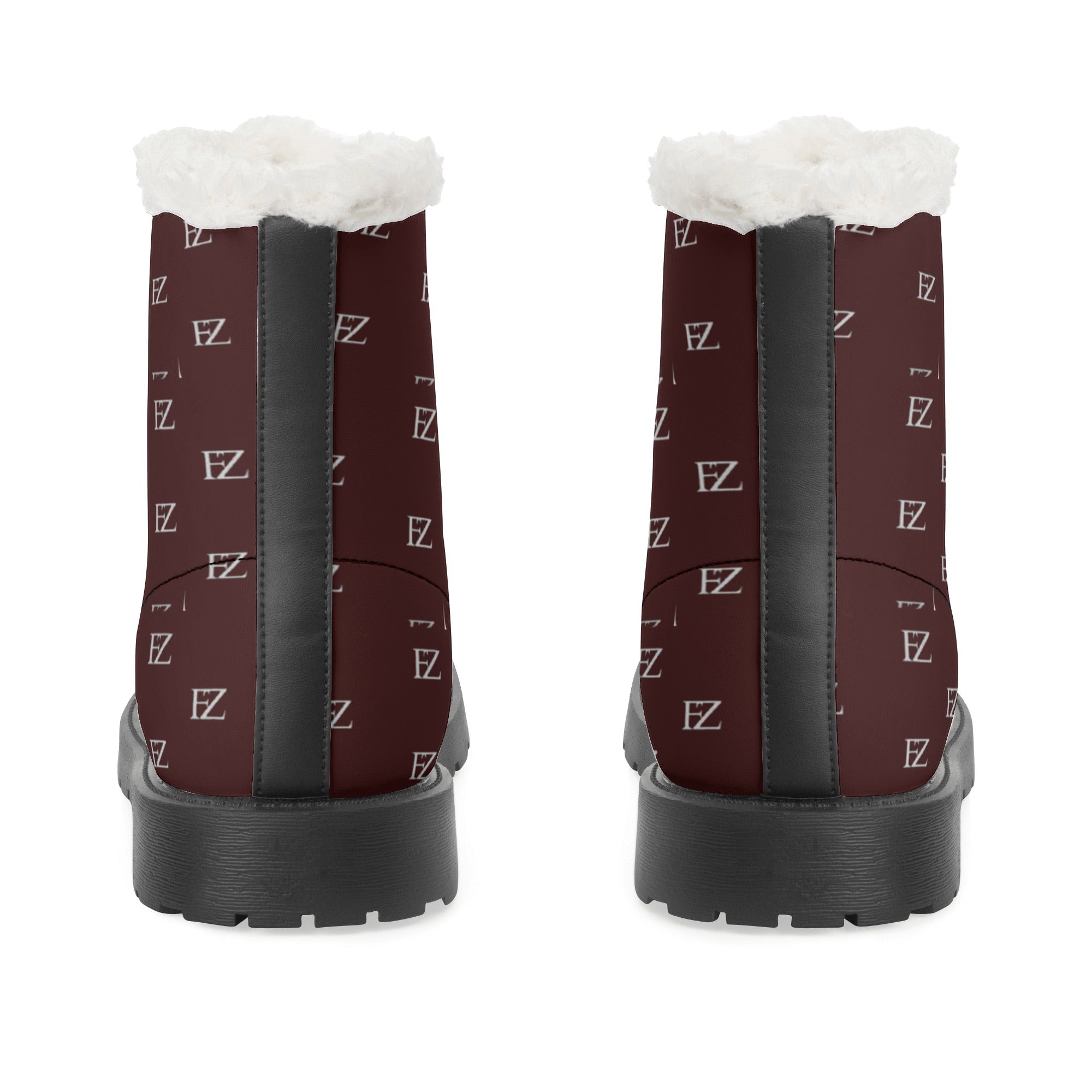 FZ Mens Faux Fur Leather Boots - FZwear