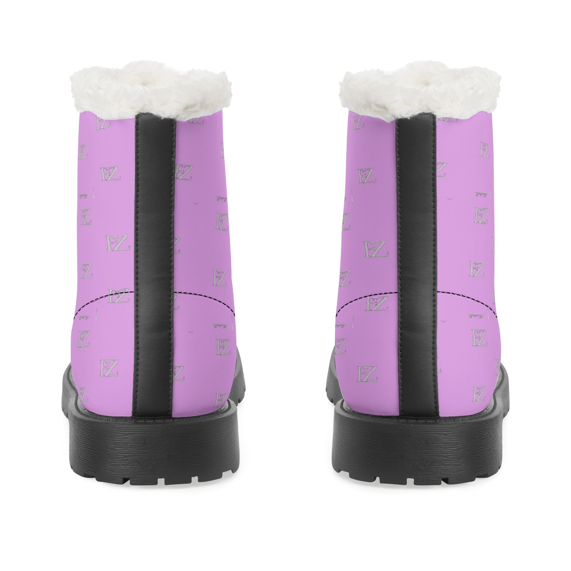 FZ Mens Faux Fur Leather Boots - FZwear