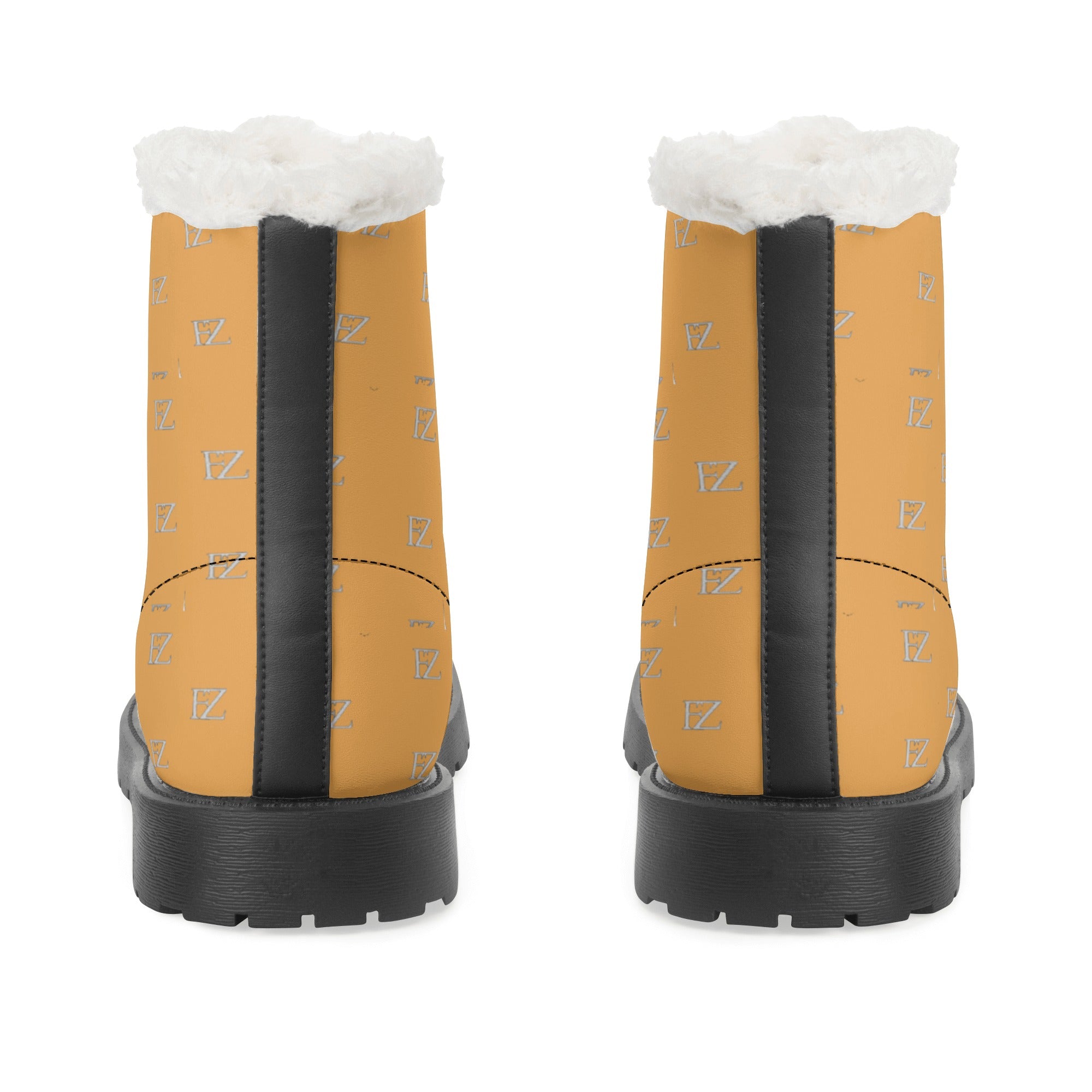 FZ Mens Faux Fur Leather Boots - FZwear