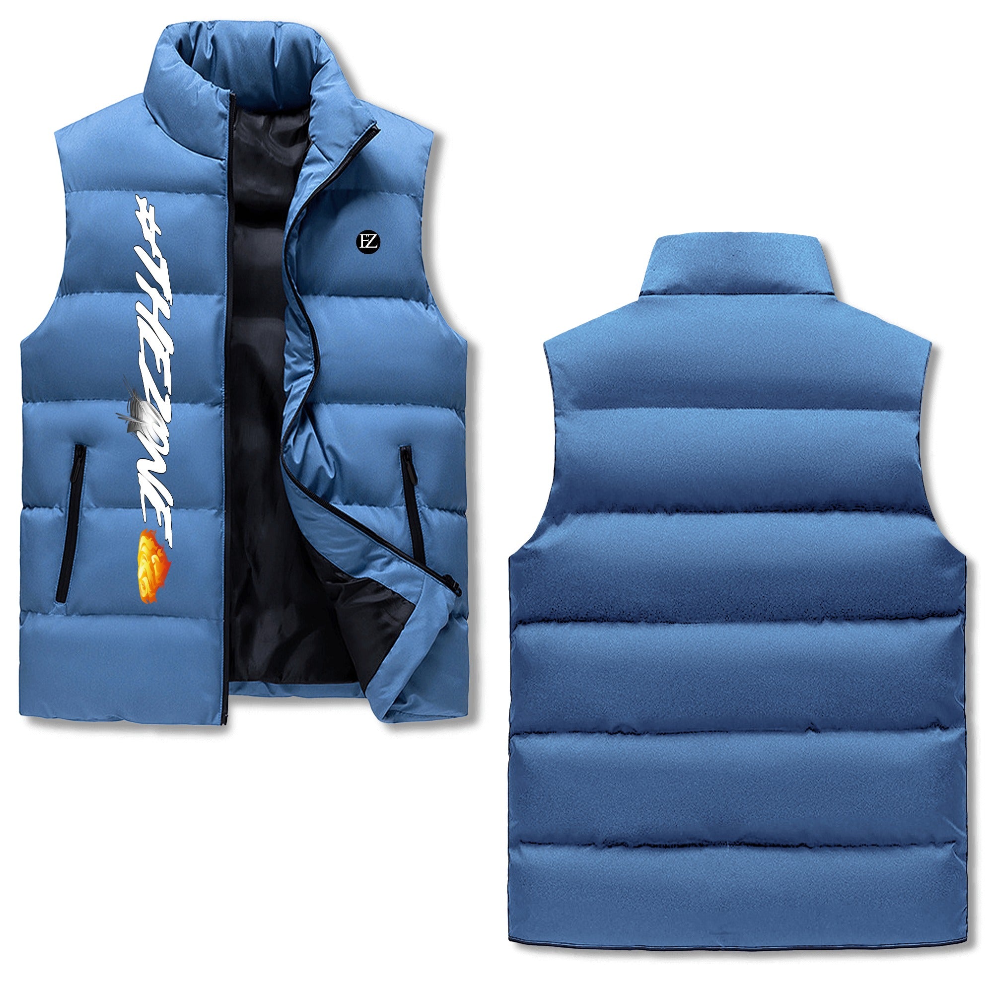 FZ Mens Warm Stand Collar Zip Up Puffer Jacket - FZwear