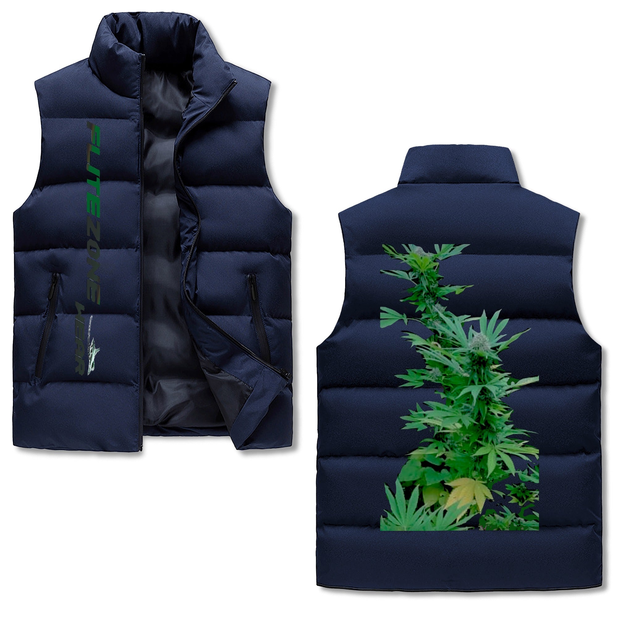 FZ Mens Warm Stand Collar Zip Up Puffer Jacket - FZwear