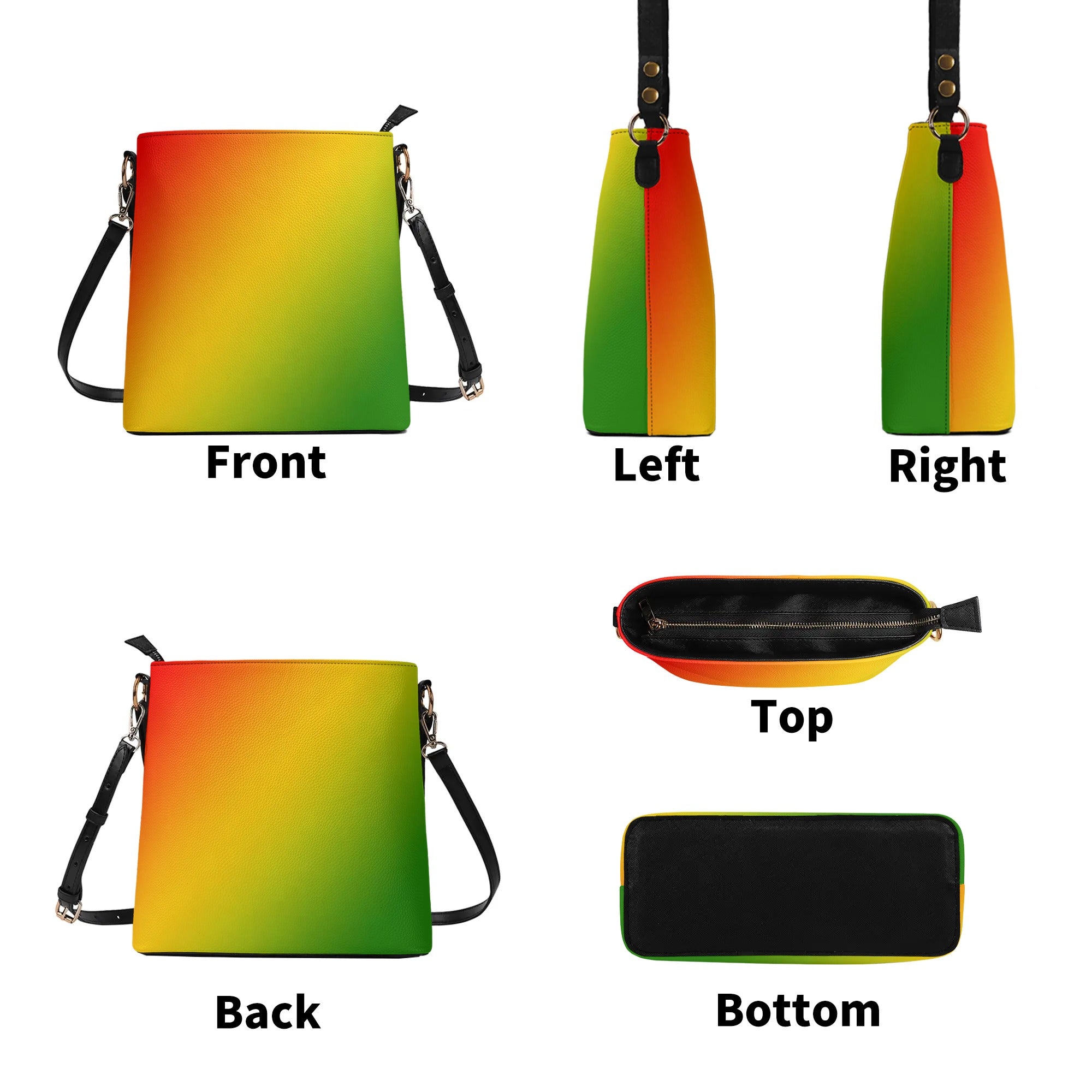 FZ Women's PU Bucket Bag Shoulder Bag - FZwear