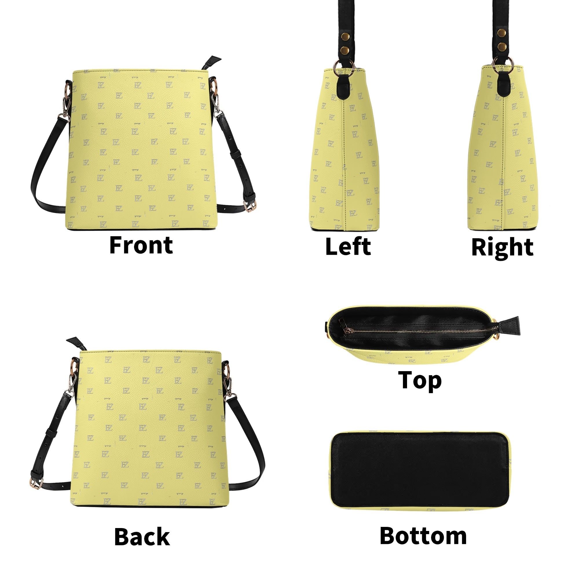 FZ Womens PU Bucket Bag Shoulder Bag - FZwear