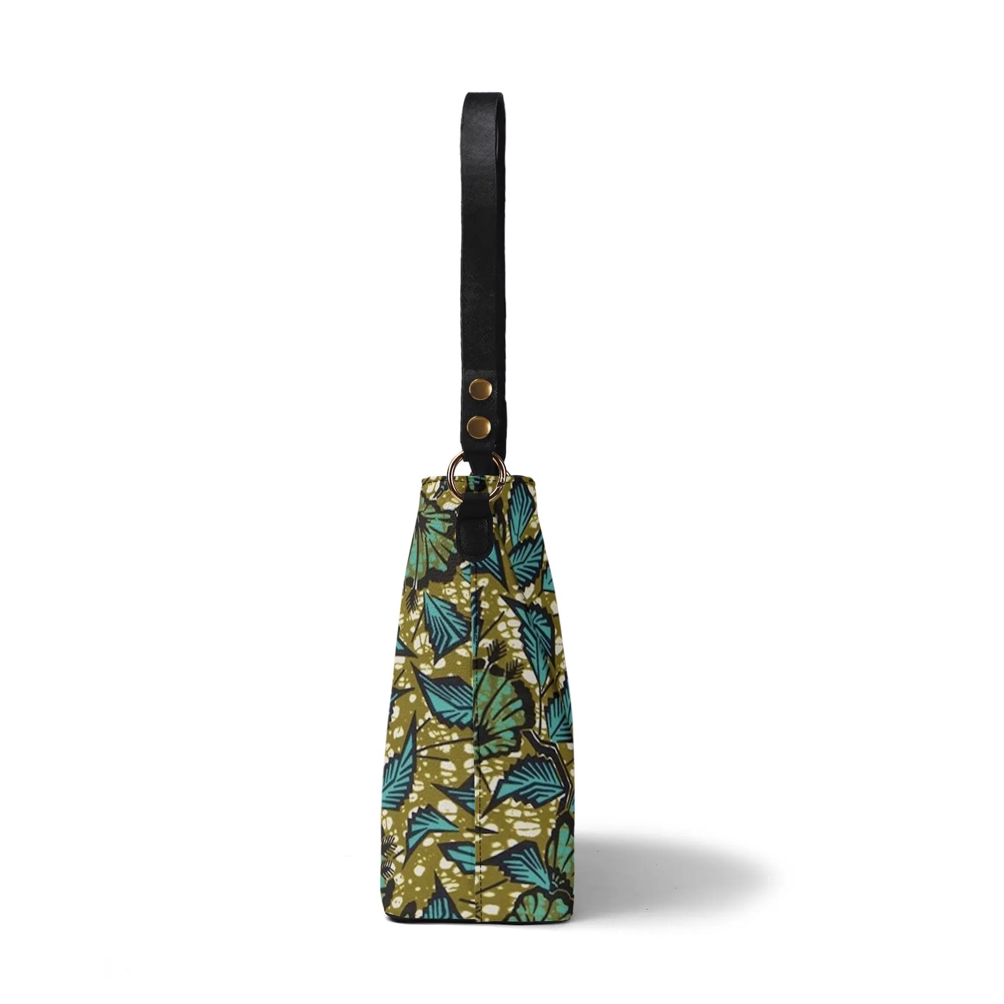 FZ Women's African Print PU Bucket Bag popcustoms