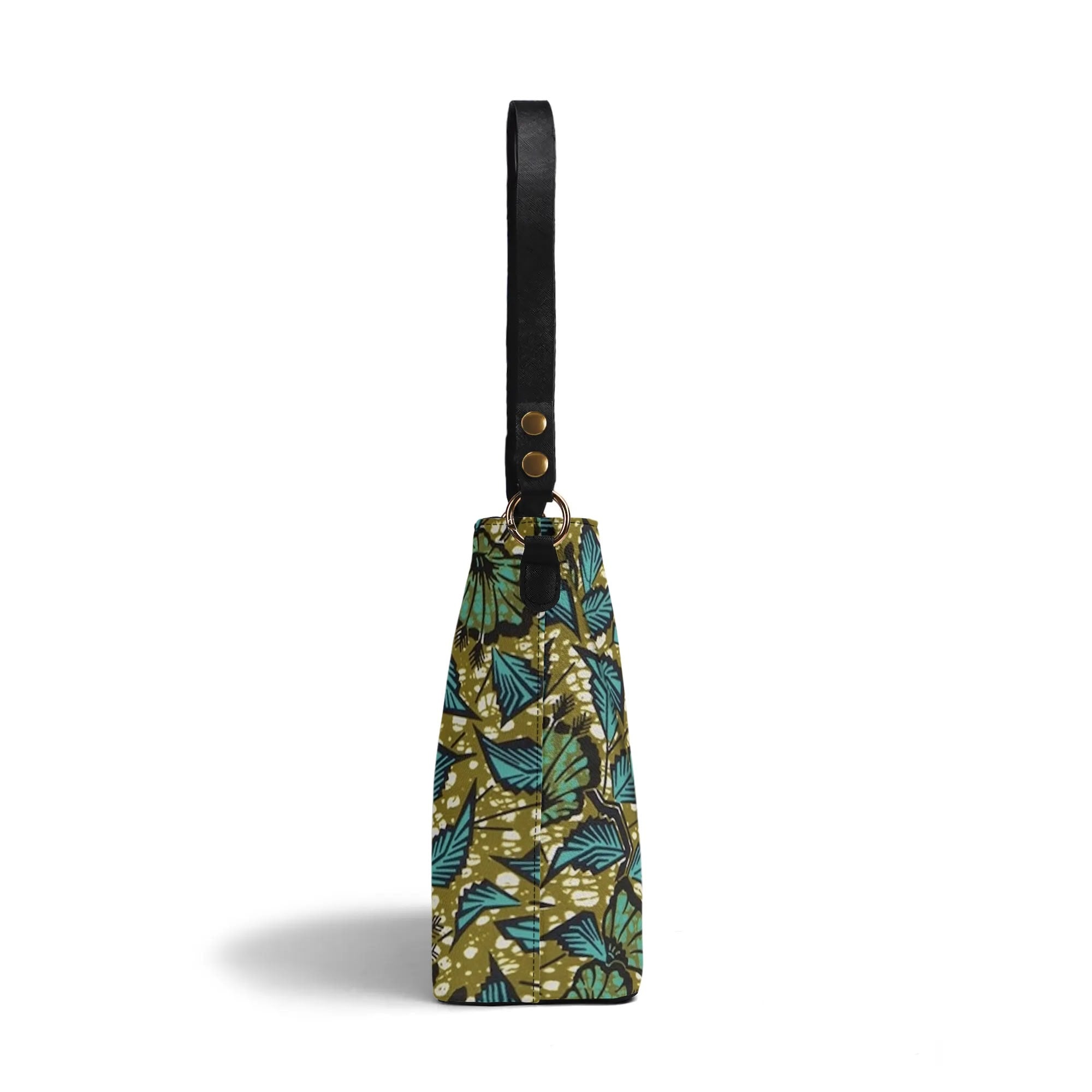 FZ Women's African Print PU Bucket Bag popcustoms