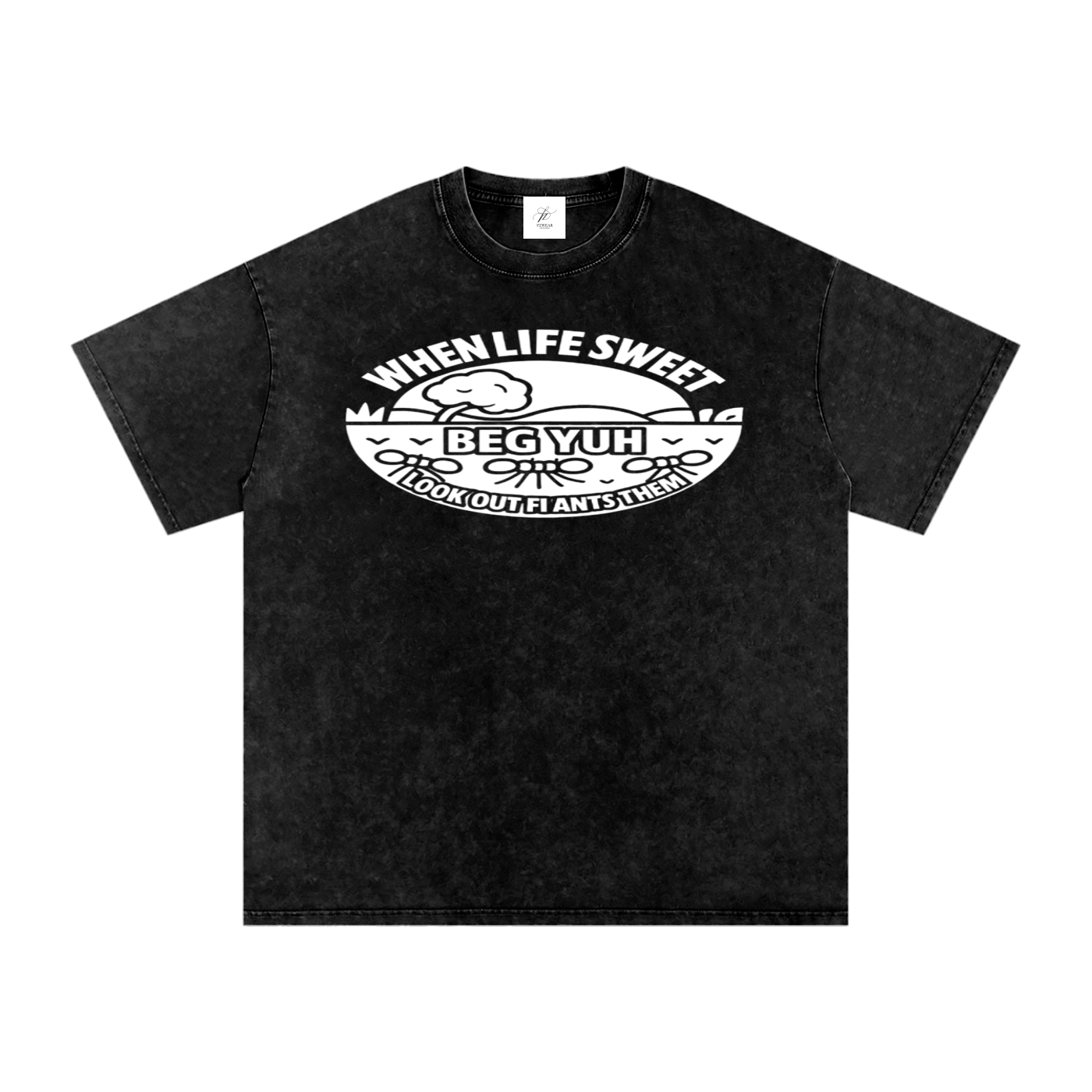 FZ Unisex Acid Wash Oversize Tee