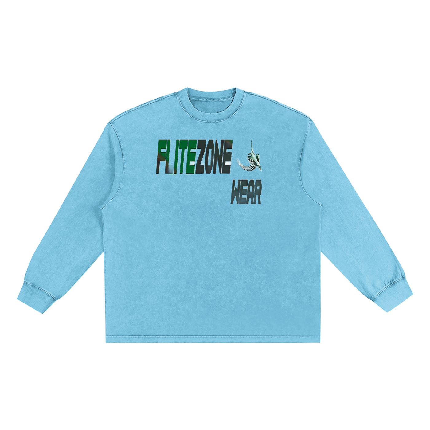 FZ Unisex Snow Washed Long Sleeve Oversize Tee