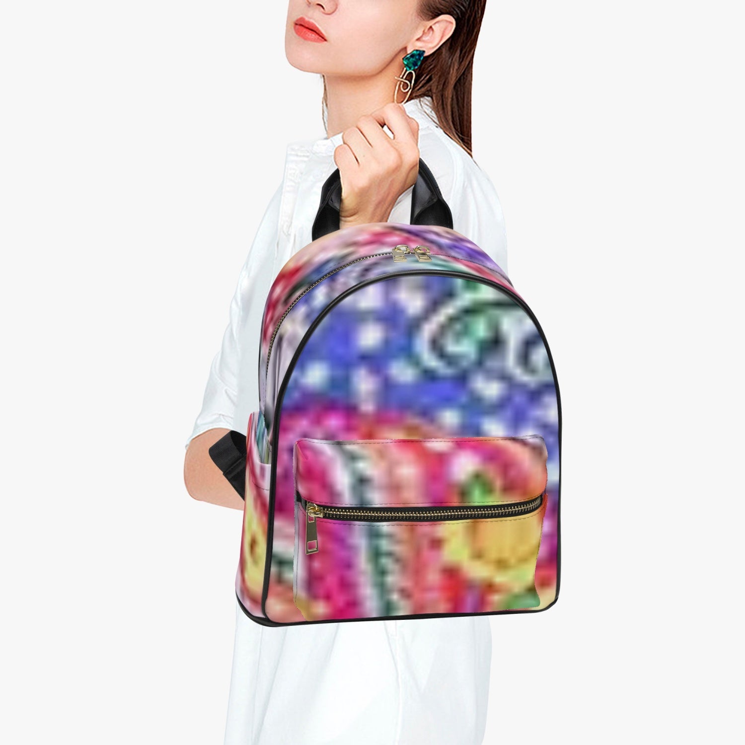 FZ African Printed PU Backpack - FZwear