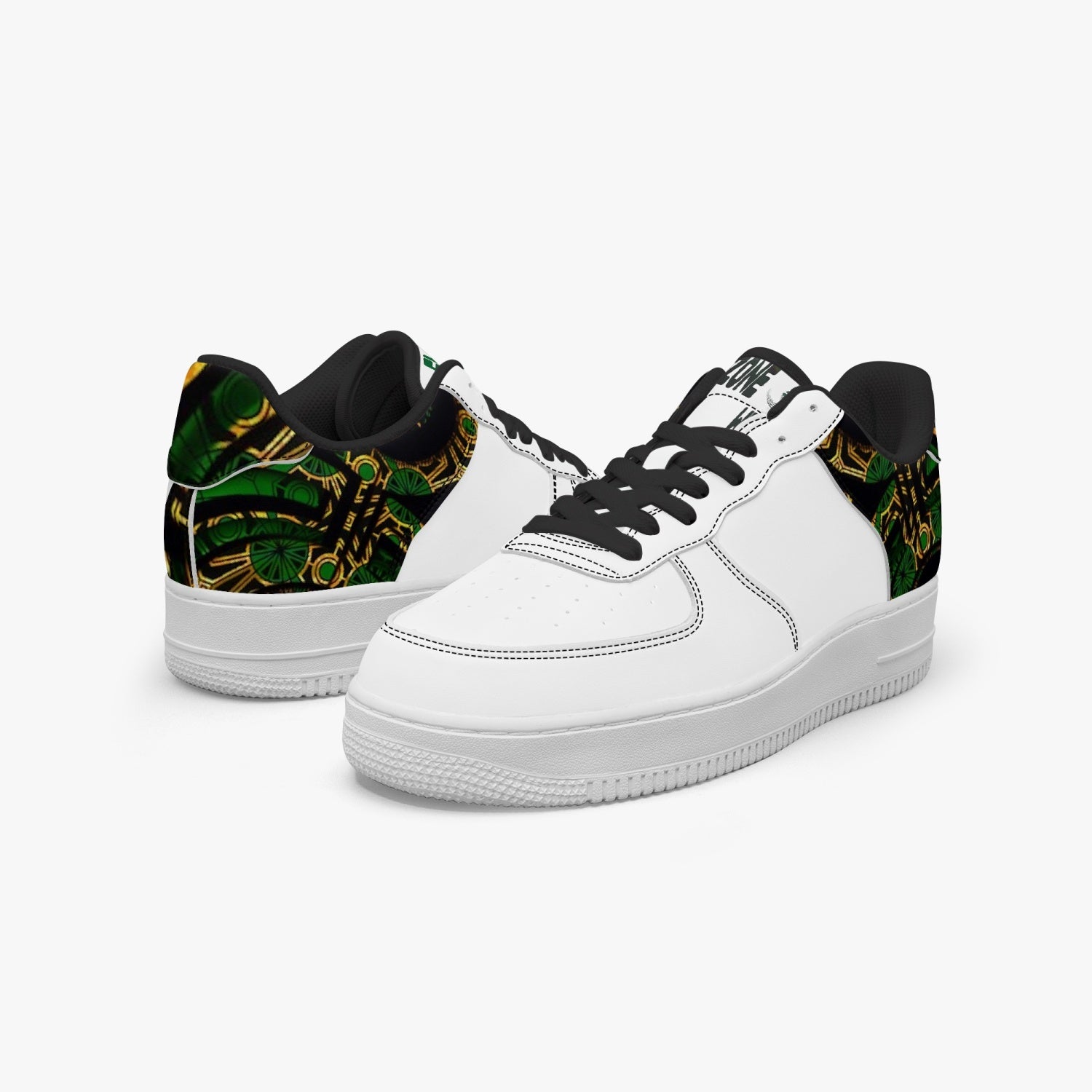 FZ Unisex African Print Low-Top Leather Sports Sneakers - FZwear