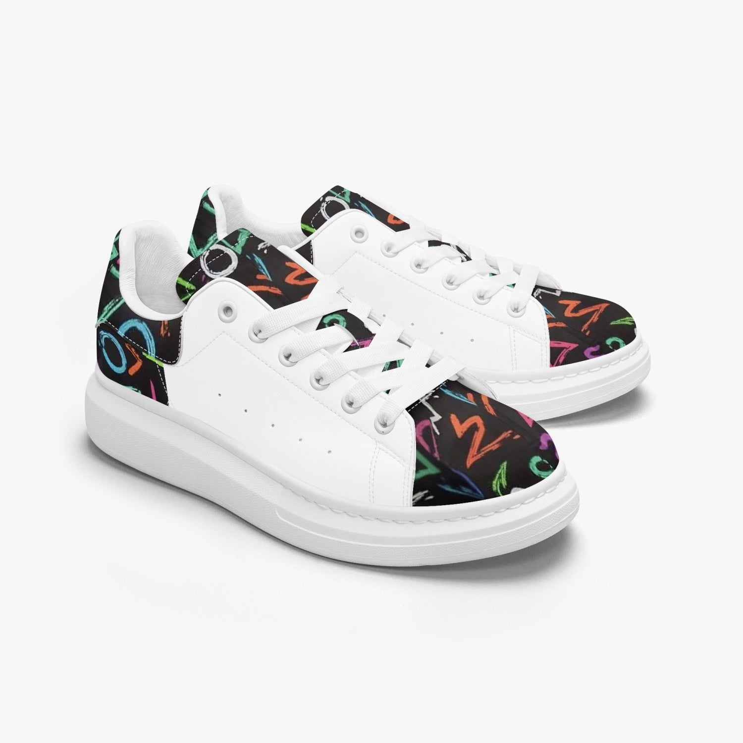 FZ Unisex. Leather Oversized Sneakers JetPrint