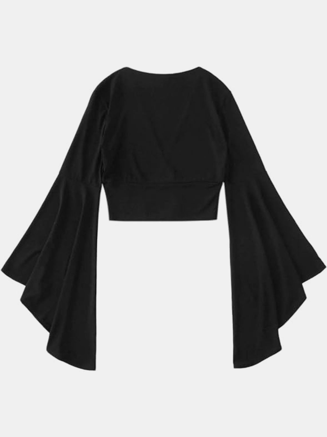 FZ Women's Plunge Flare Sleeve Cropped Top - FZwear