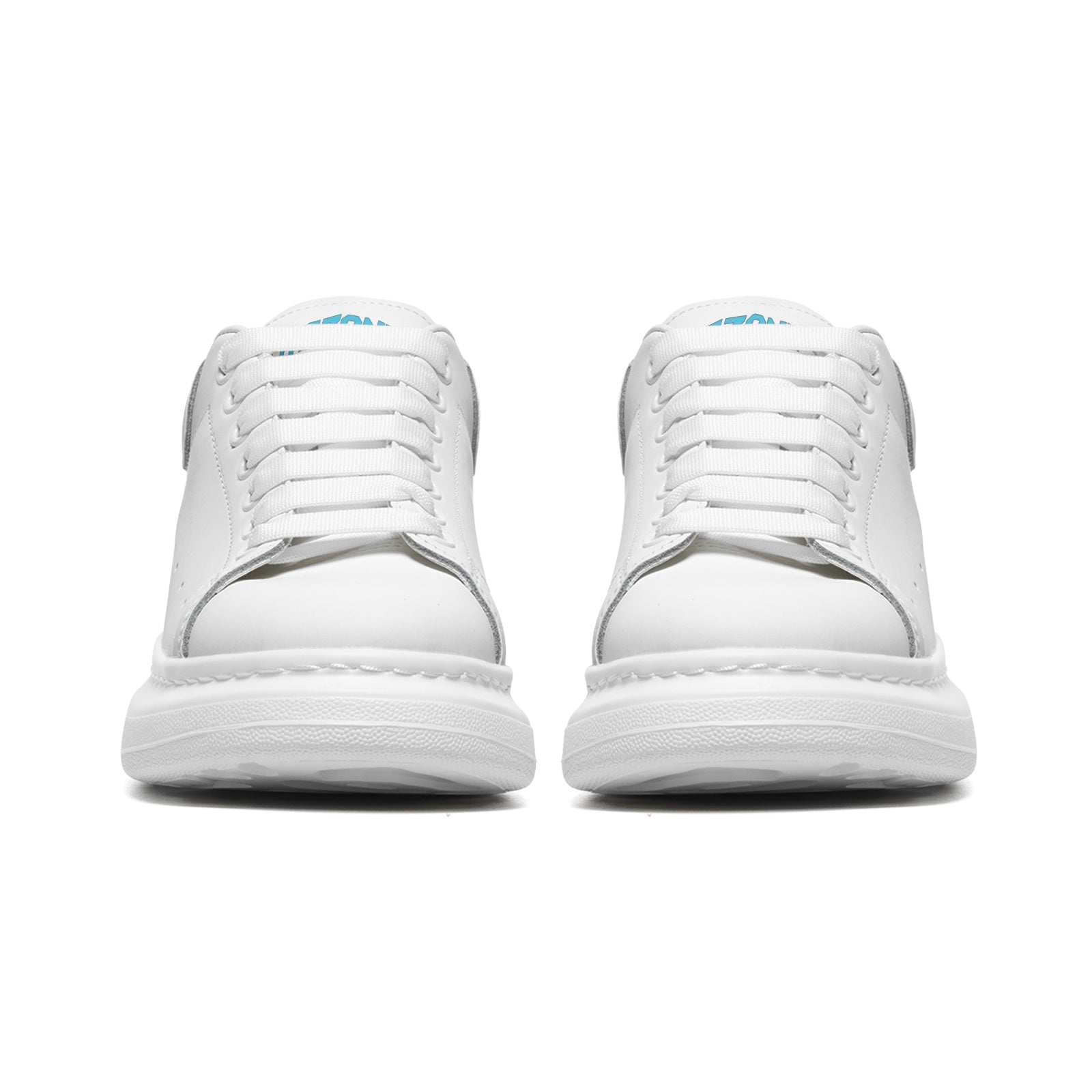 FZ Unisex Non Slip Lace Up Faux Leather Sneakers