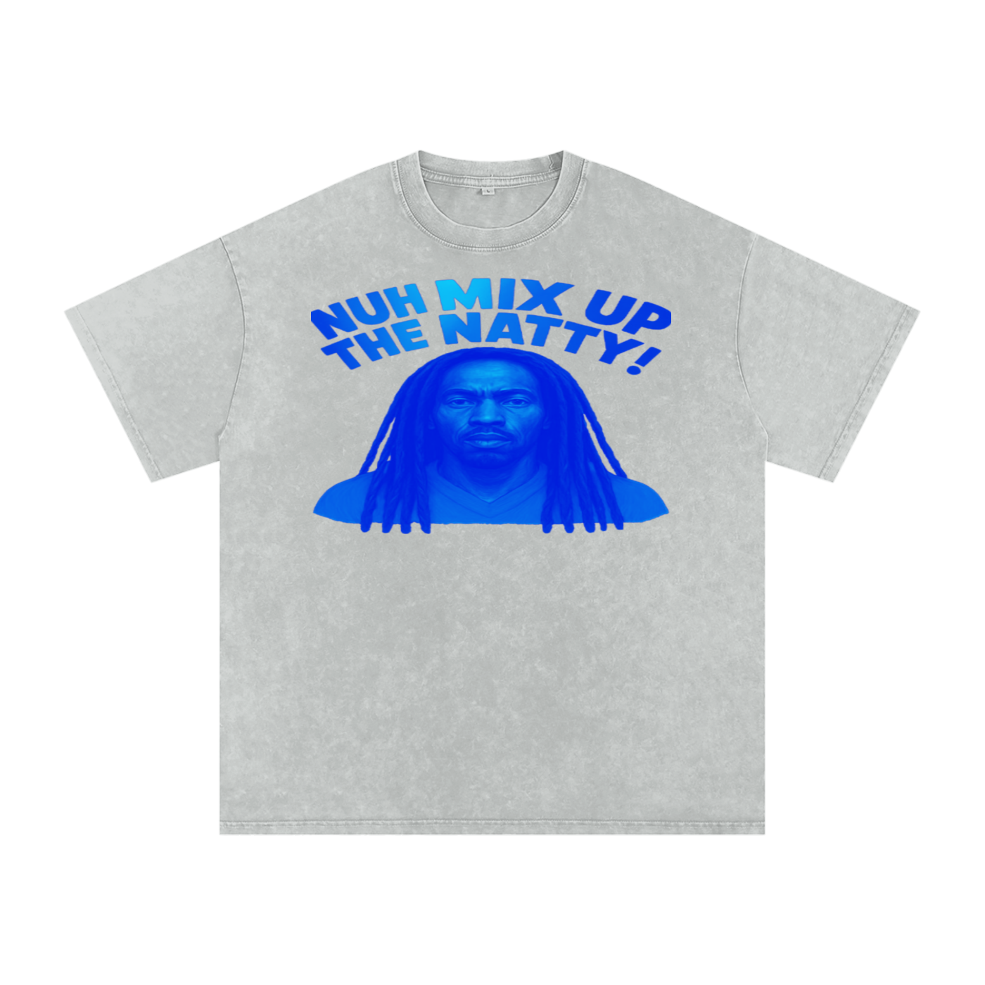FZ Unisex Acid Wash Rasta Oversize Tee