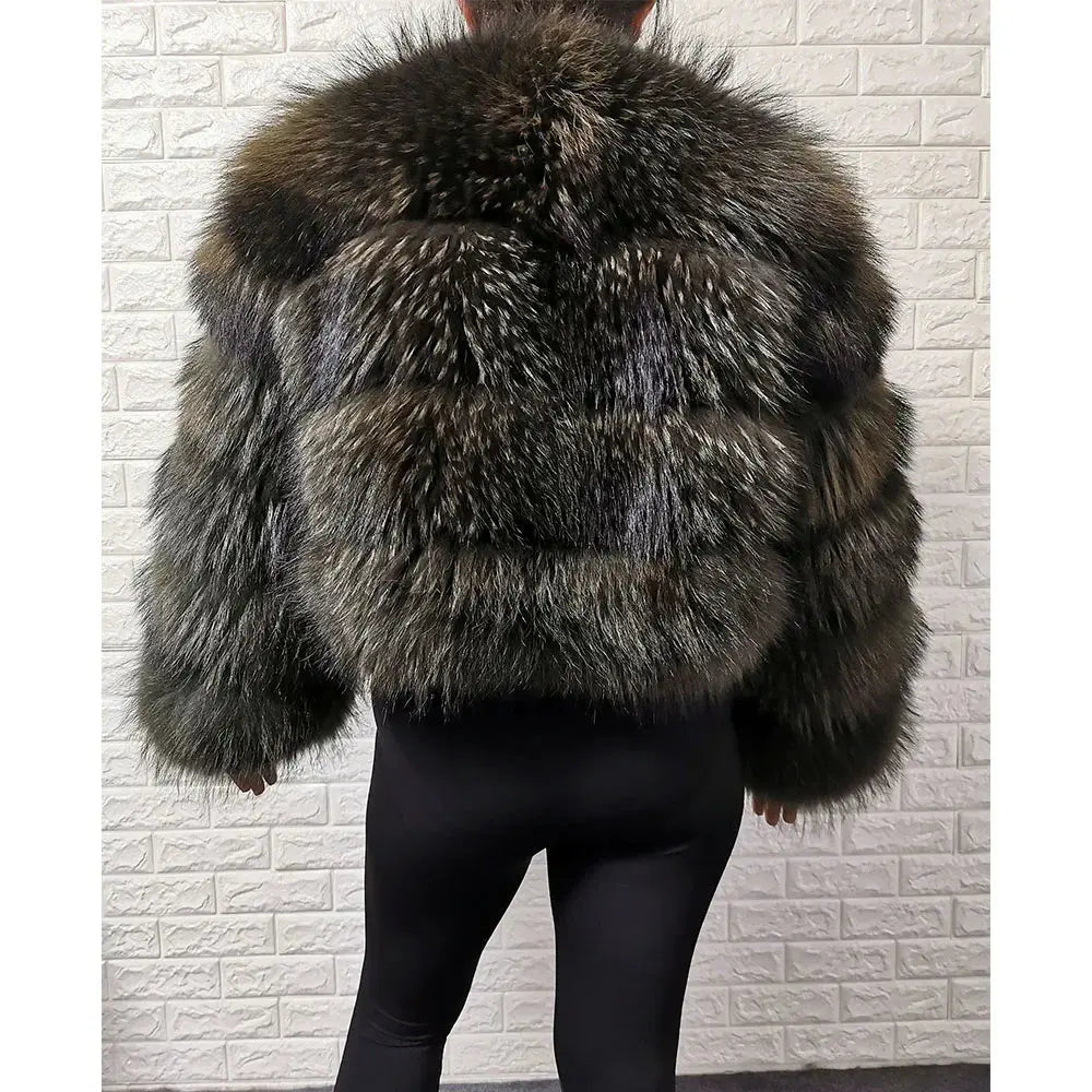 2024 trend natural fur real fur coat women's jacke Leather Woman clothing new outerwears Female Vest FZwear