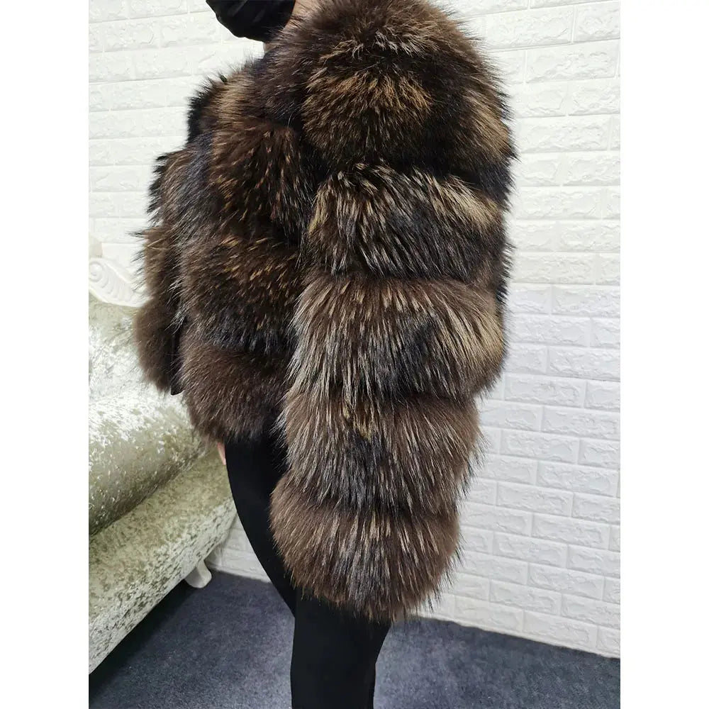 2024 trend natural fur real fur coat women's jacke Leather Woman clothing new outerwears Female Vest FZwear