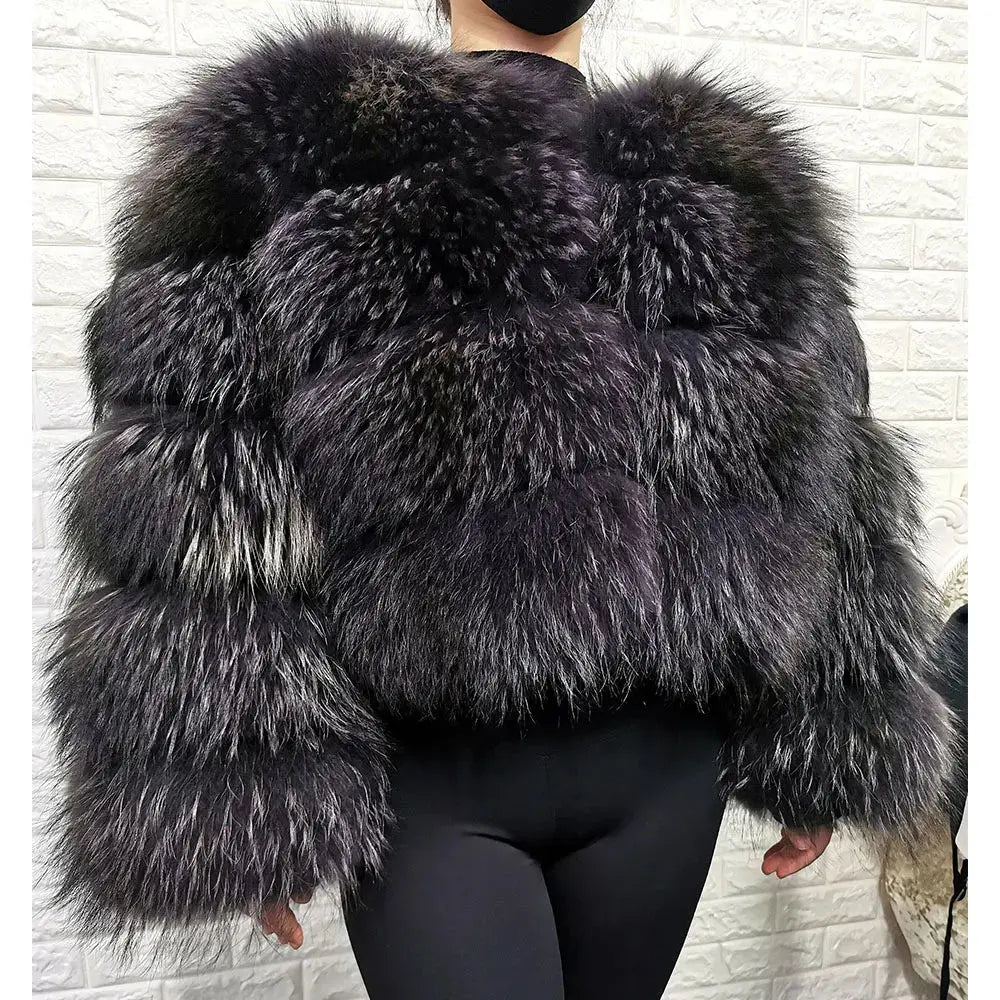 2024 trend natural fur real fur coat women's jacke Leather Woman clothing new outerwears Female Vest FZwear