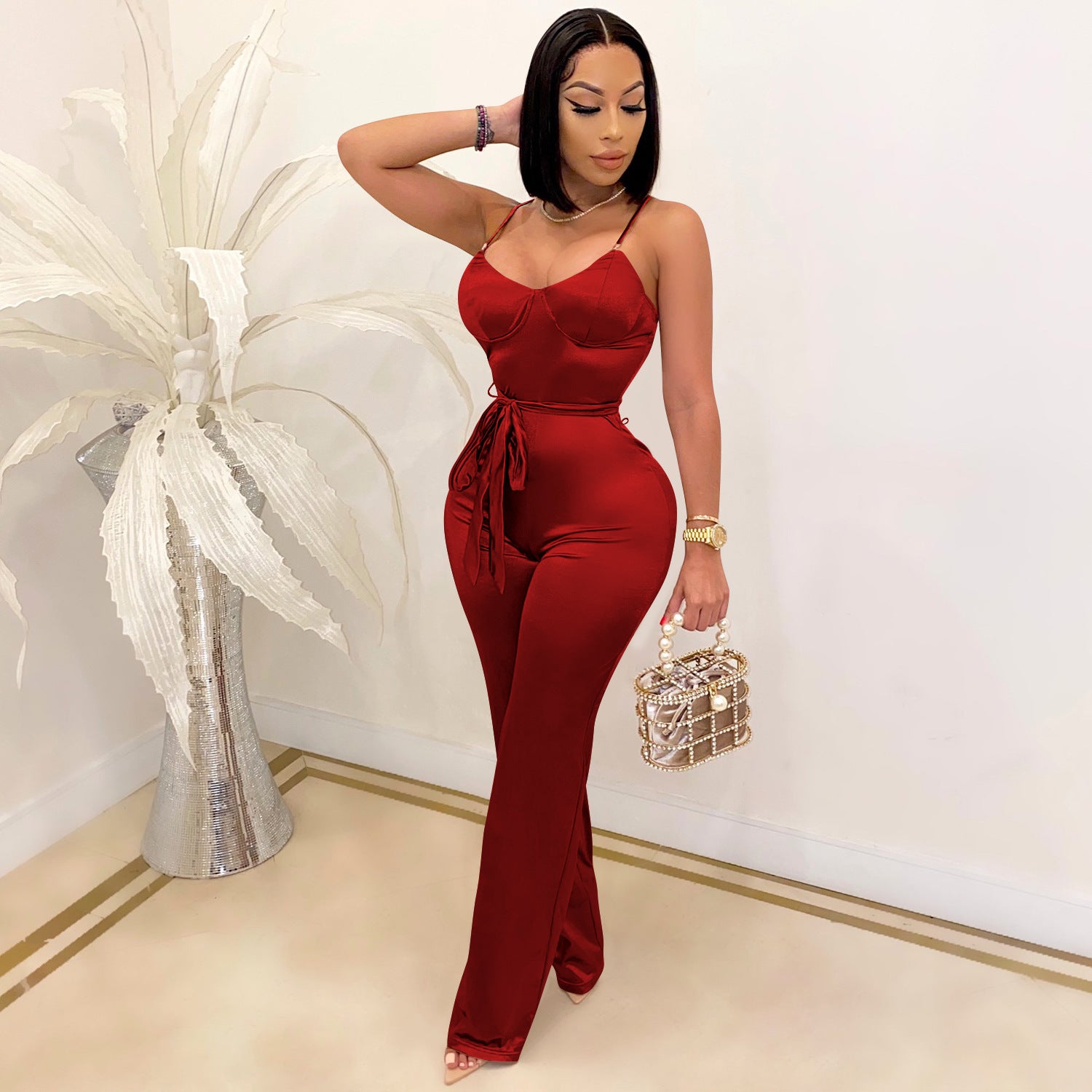 FZ Women's Straight Leg Sexy Jumpsuit - FZwear