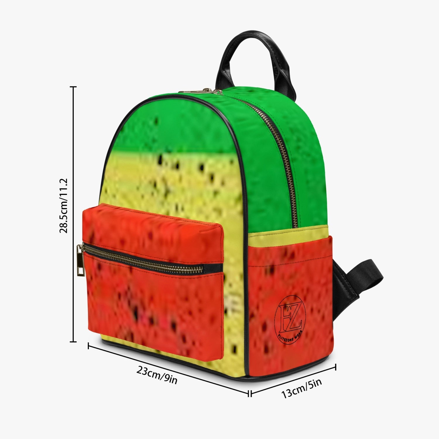 FZ Rasta Yaad Printed PU Backpack - FZwear
