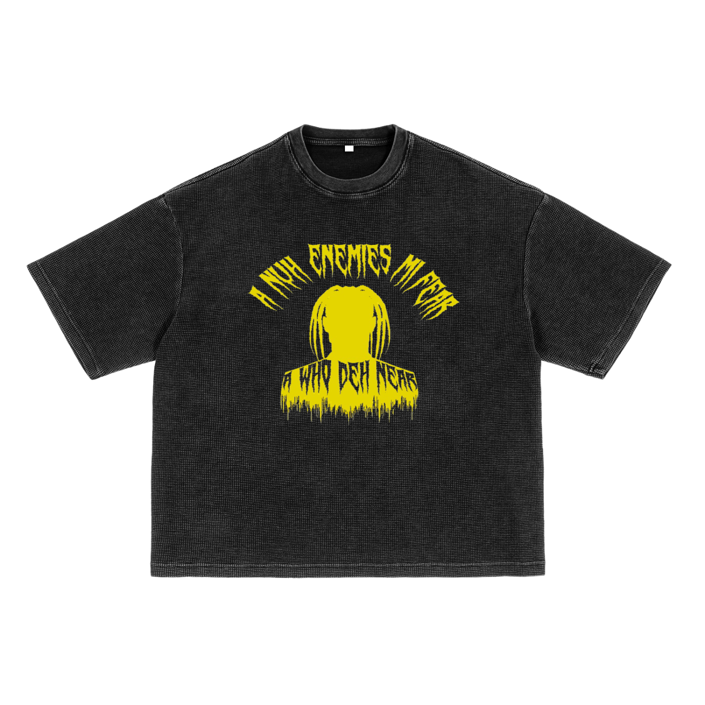 FZ Unisex Waffle-Texture Washed Boxy Tee