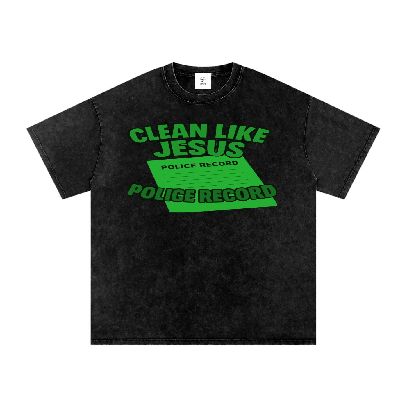 FZ Unisex Acid Wash Oversize Tee