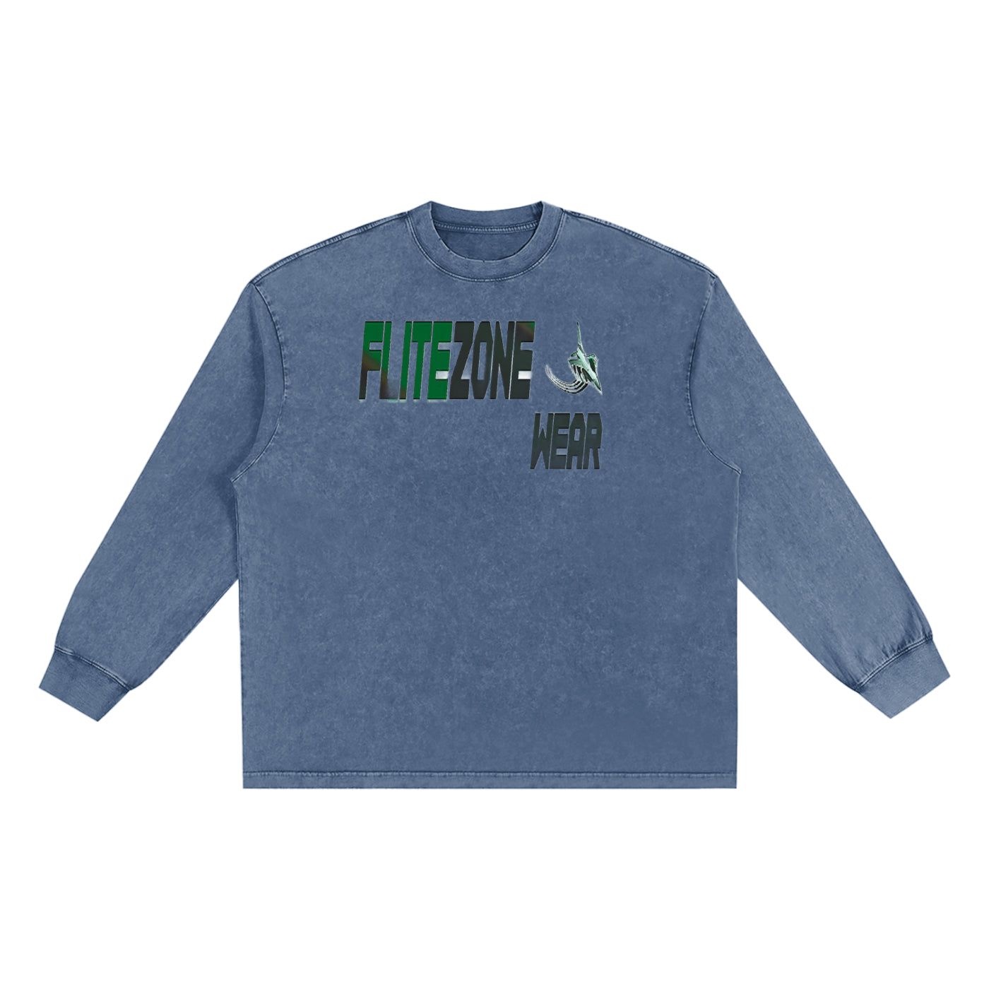 FZ Unisex Snow Washed Long Sleeve Oversize Tee