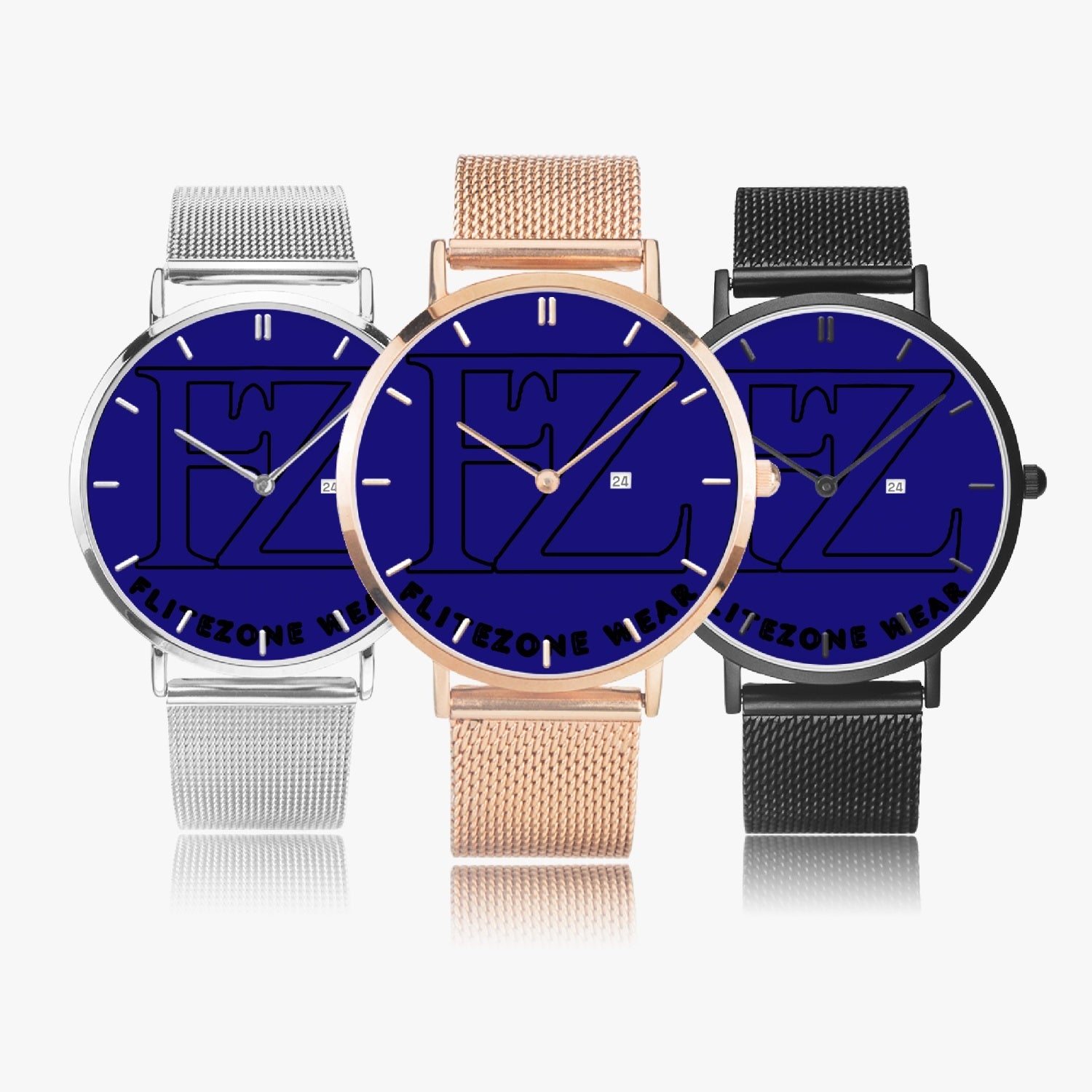 FZ Unisex Stainless Steel Perpetual Calendar Quartz Watch (With Indicators) - FZwear