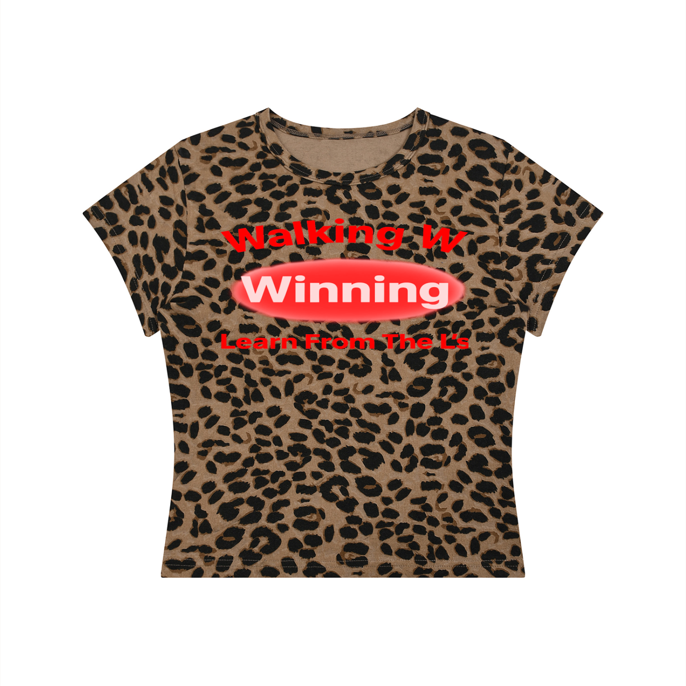 FZ Women’s Leopard Print Winning Crop Tee
